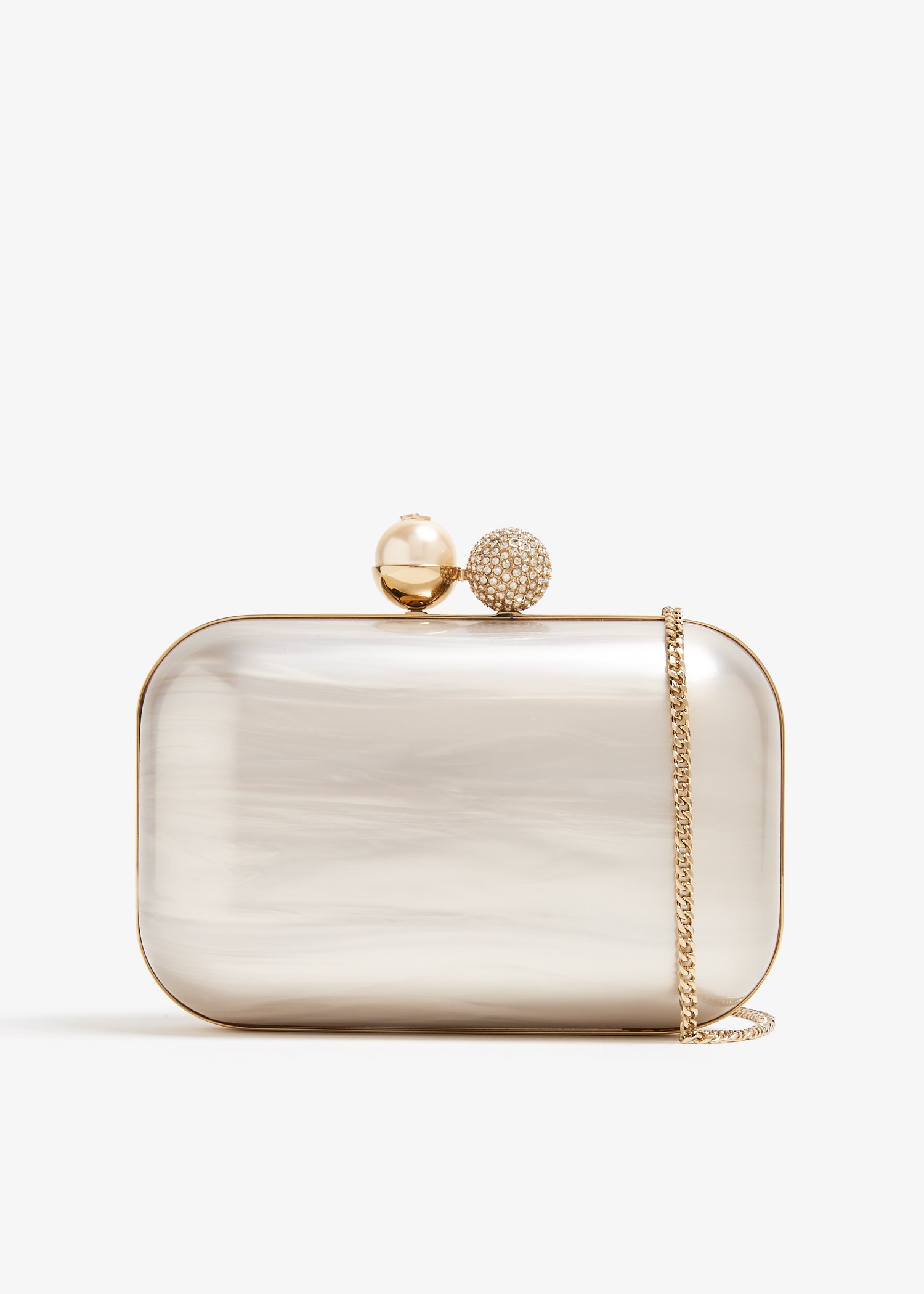 

Cloud clutch, White