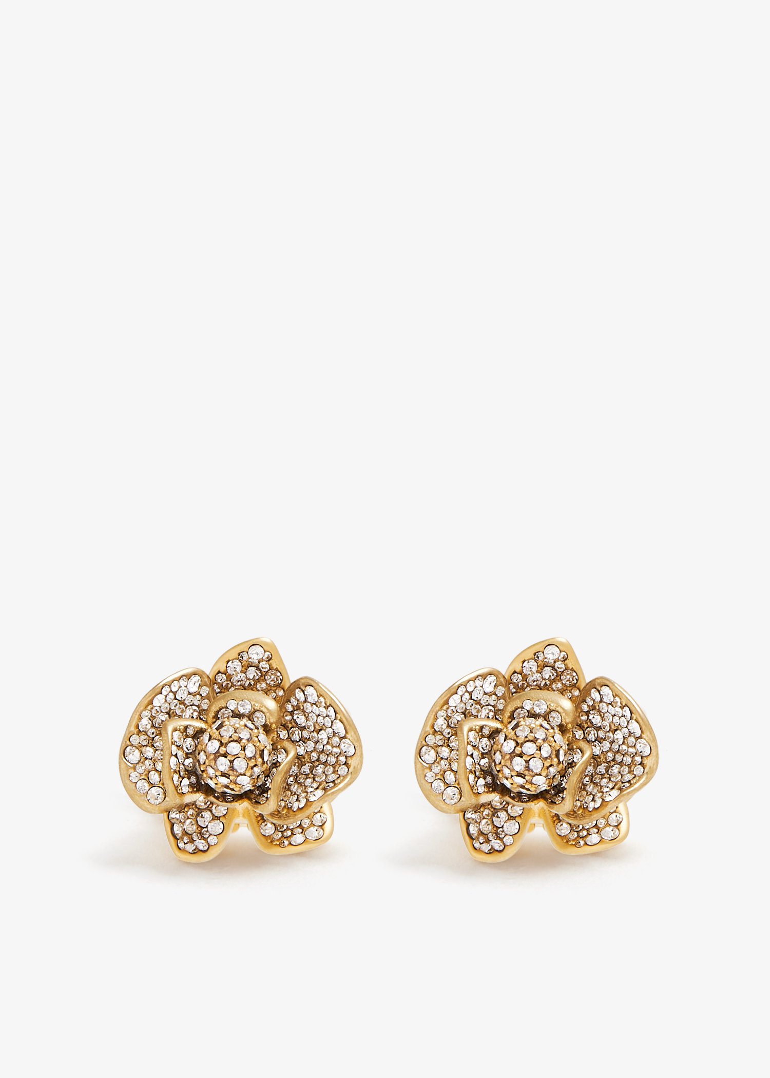 

Petal studs, Gold