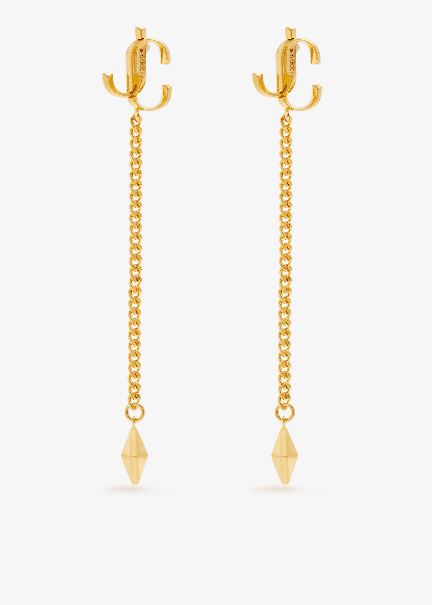 

JC Diamond drop earrings, Gold