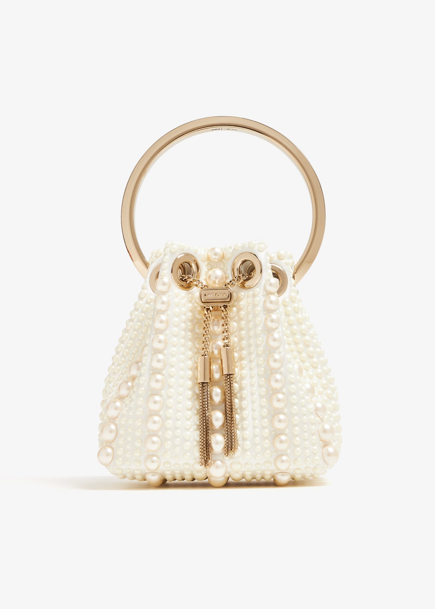 

Micro Bon Bon bucket bag, White