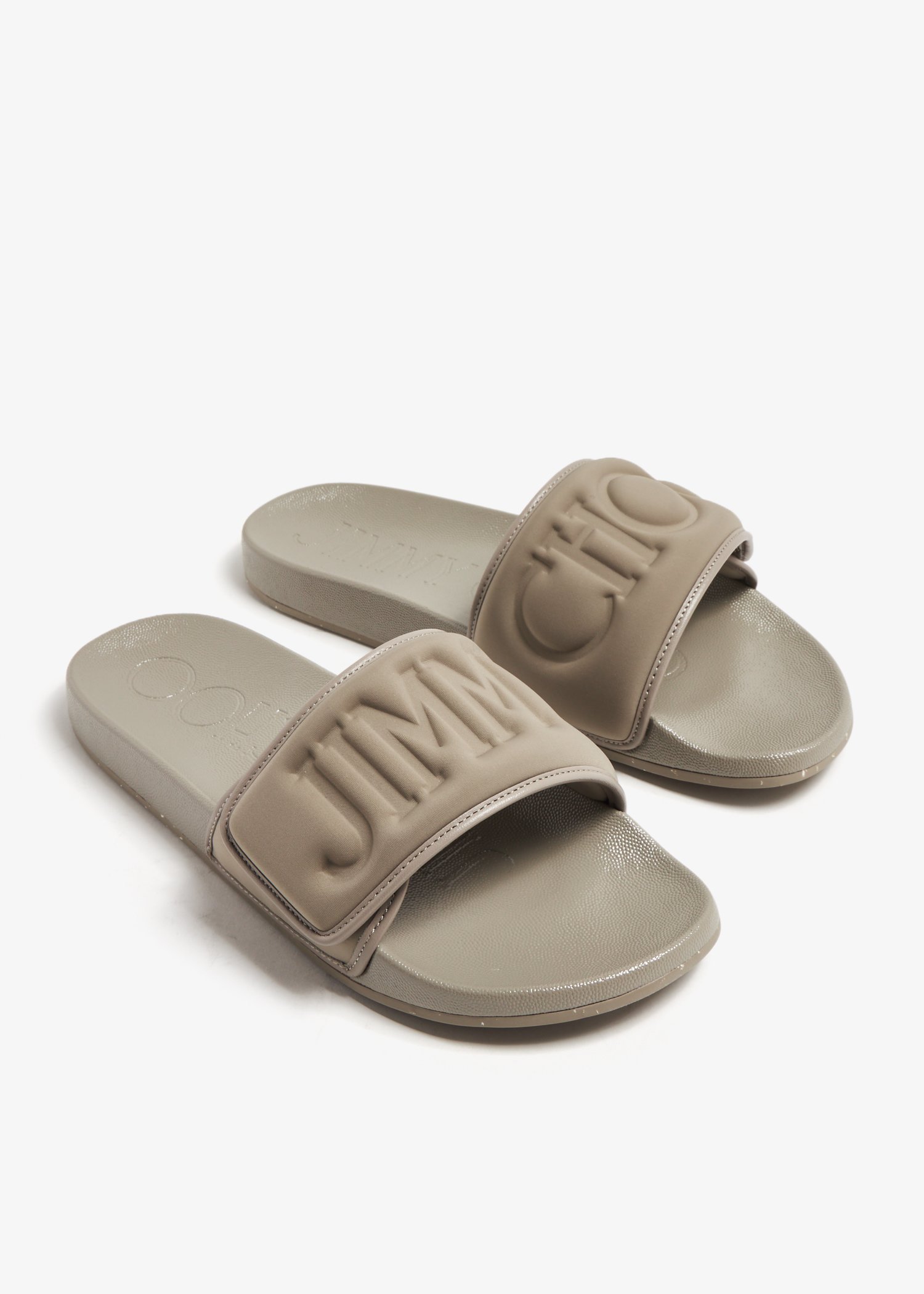 Jimmy Choo Fitz slides for Men Brown in UAE Level Shoes