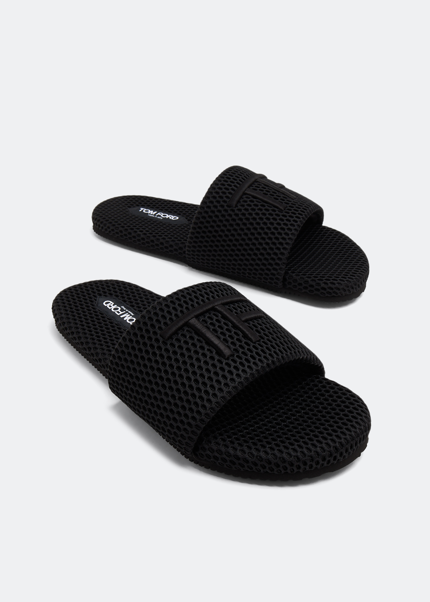 Tom Ford Harrison slides for Men Black in UAE Level Shoes