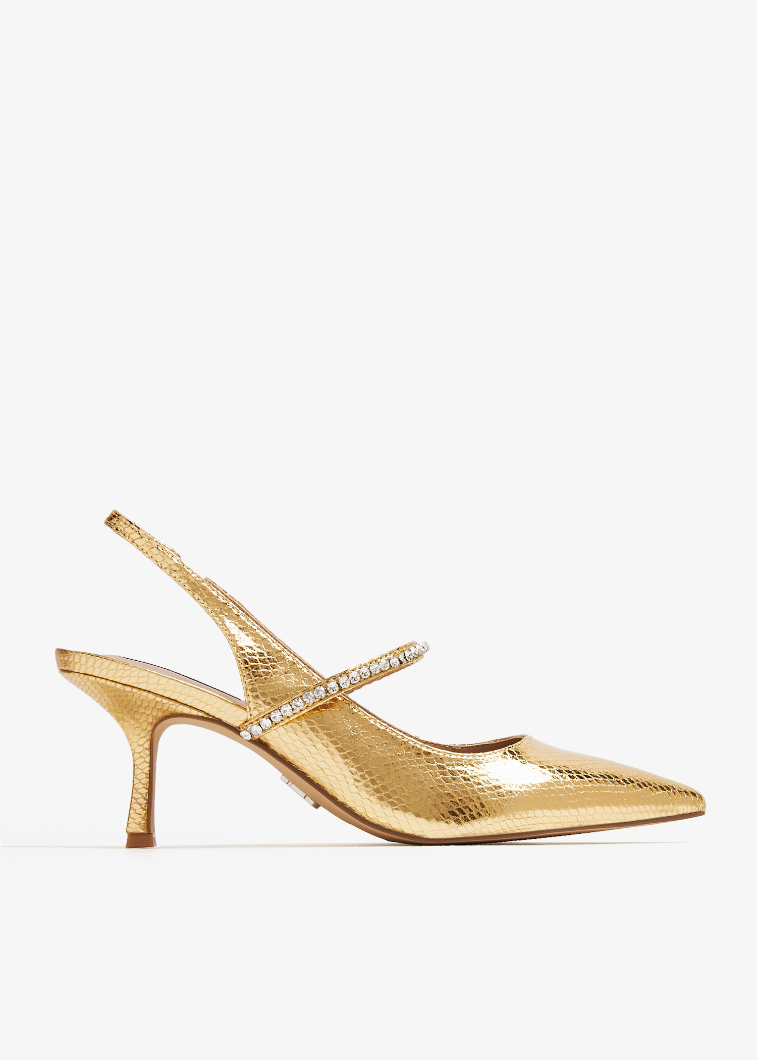 

Jamming slingback sandals, Gold