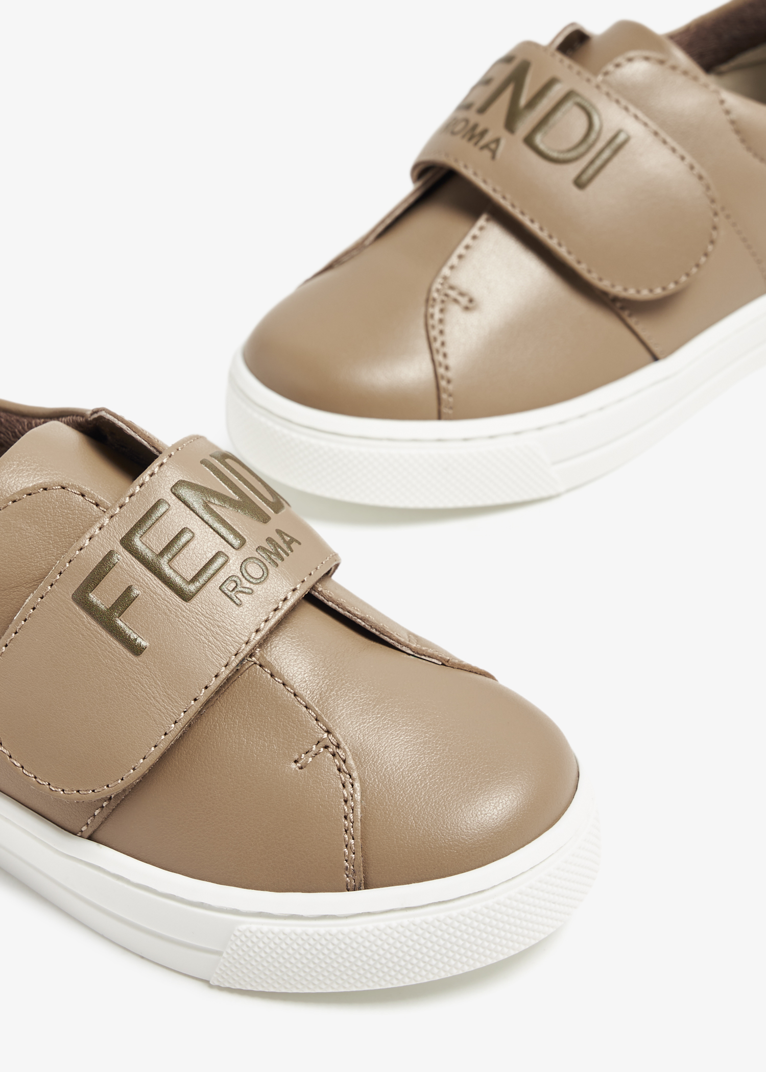 

Logo sneakers, Beige