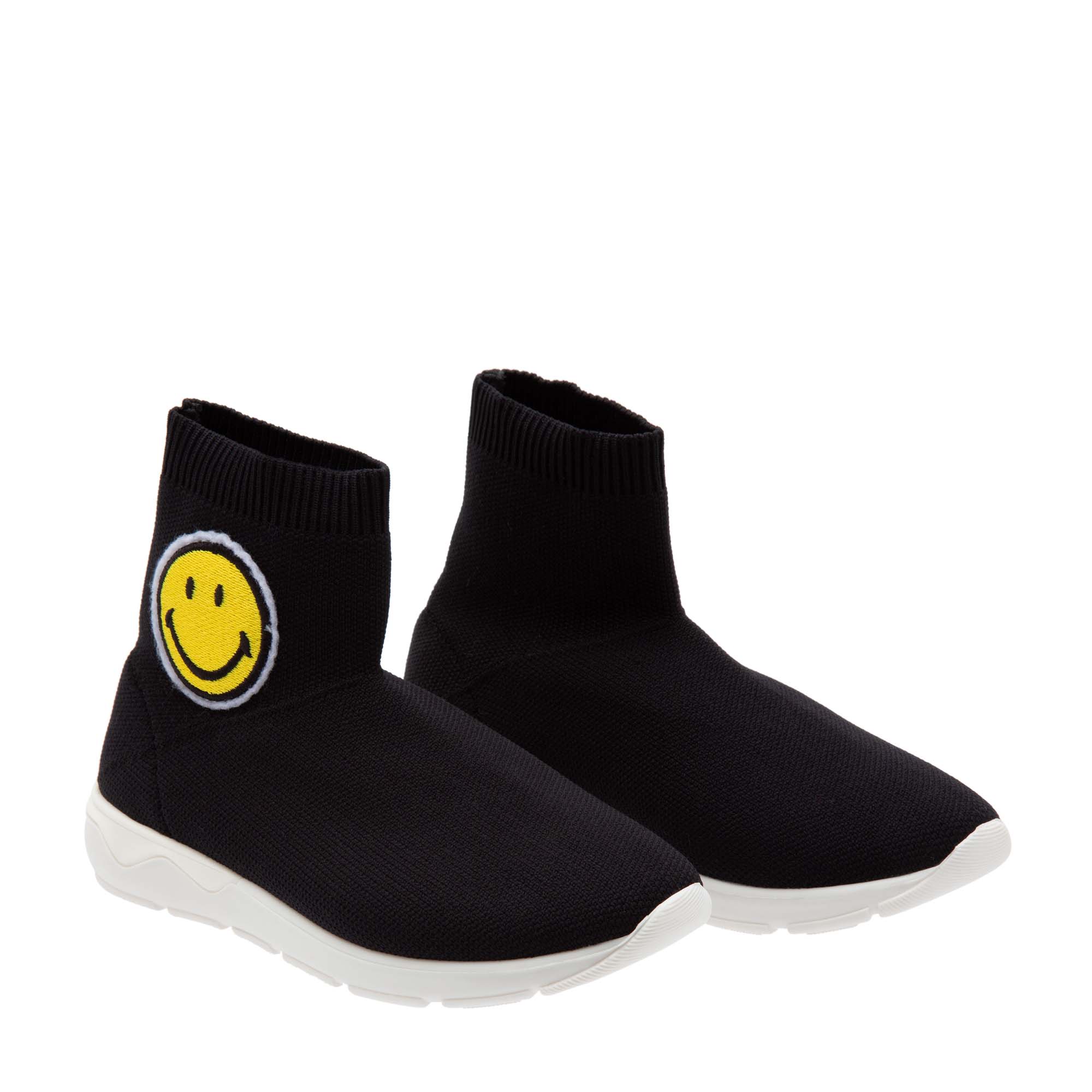 

Smile sock-fit sneakers, Black