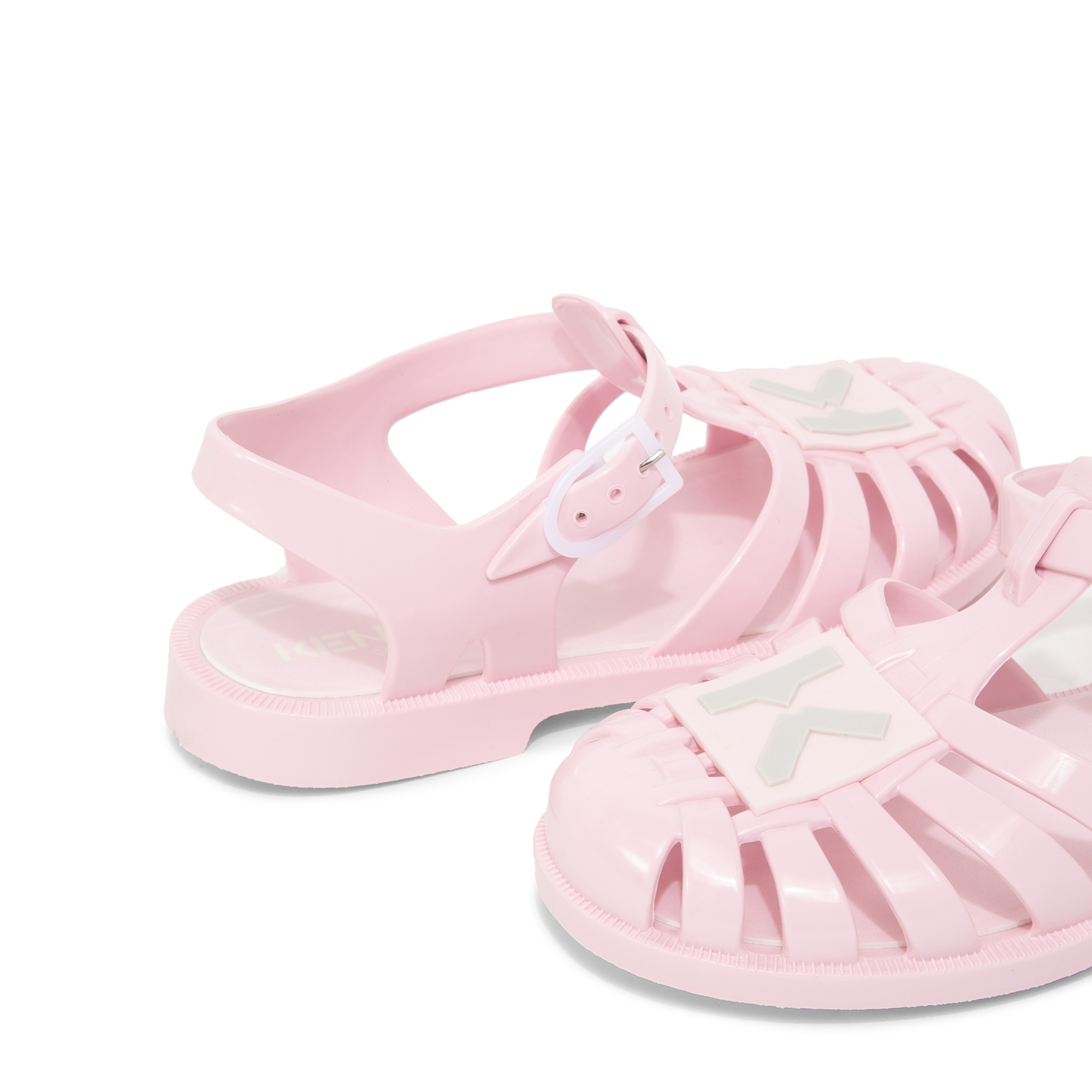 

K Logo sandals, Pink