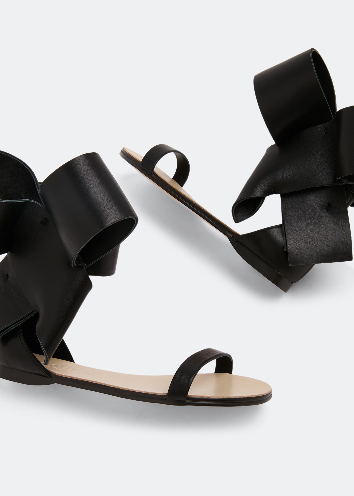 

Bow sandals, Black