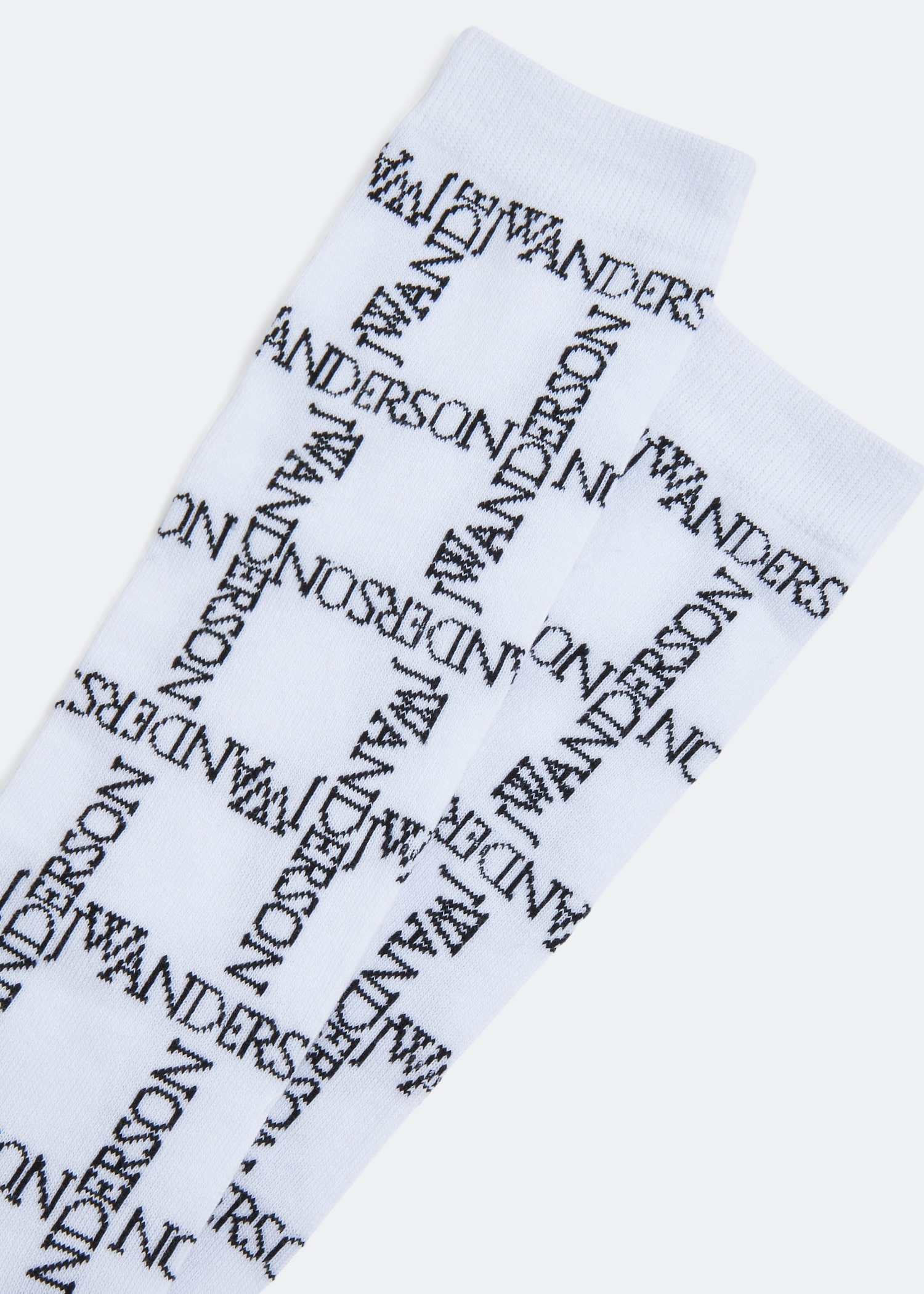 

Logo Grid socks set, White