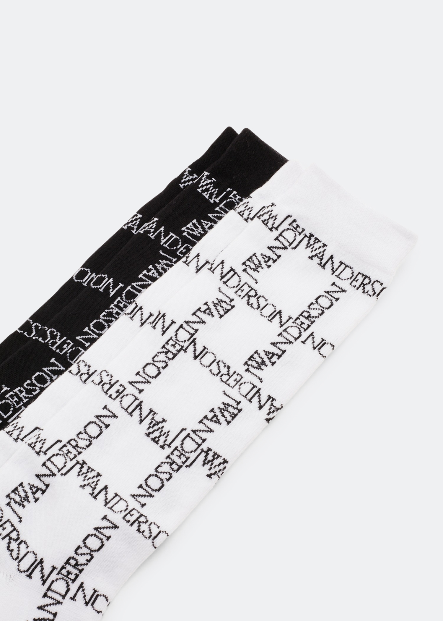 

Logo Grid socks set, White