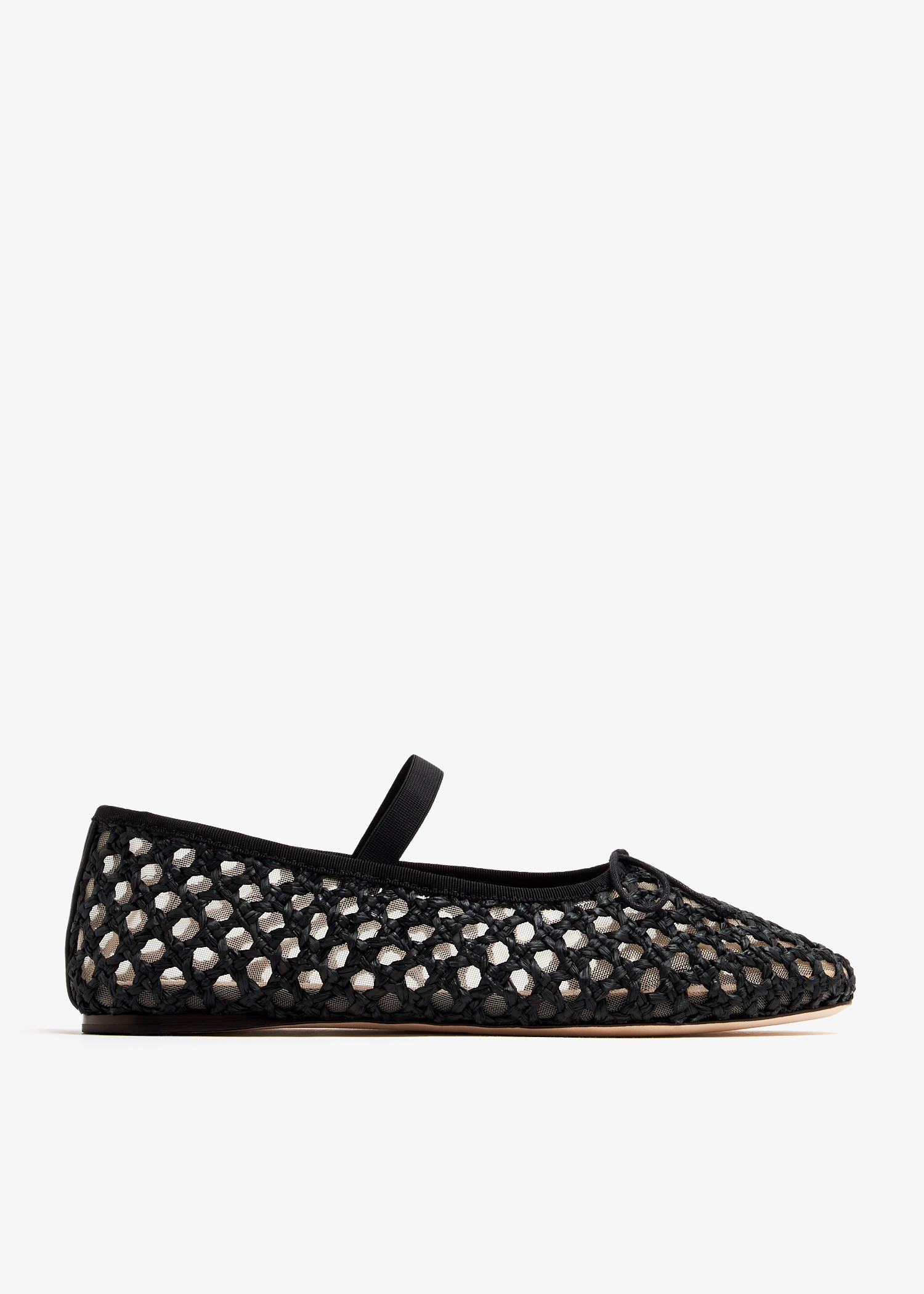 

Leonie crochet ballet flats, Black