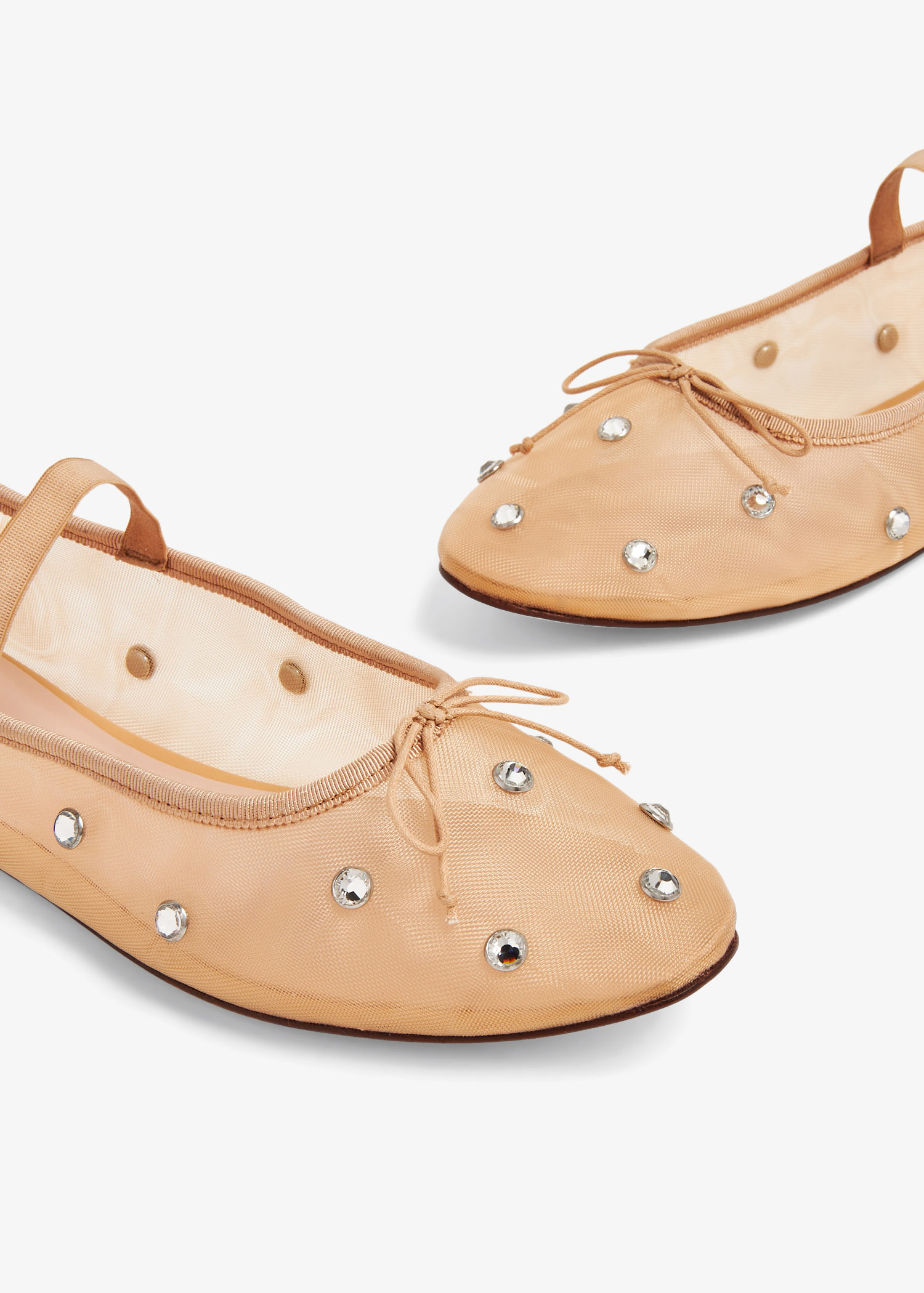 Loeffler Randall Leonie soft ballet flats for Women - Beige in