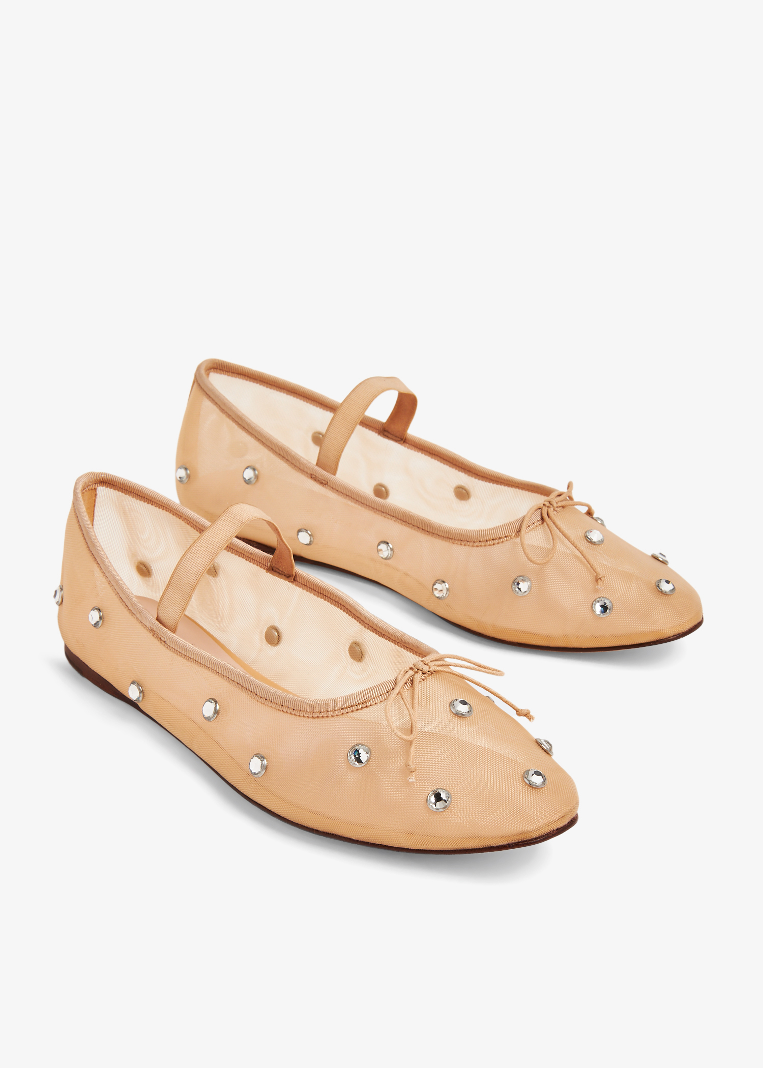 Loeffler Randall Leonie soft ballet flats for Women - Beige in