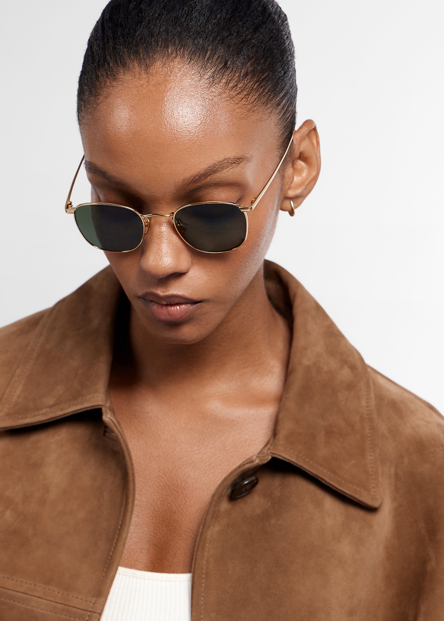 Gold rimmed sunglasses outlet womens