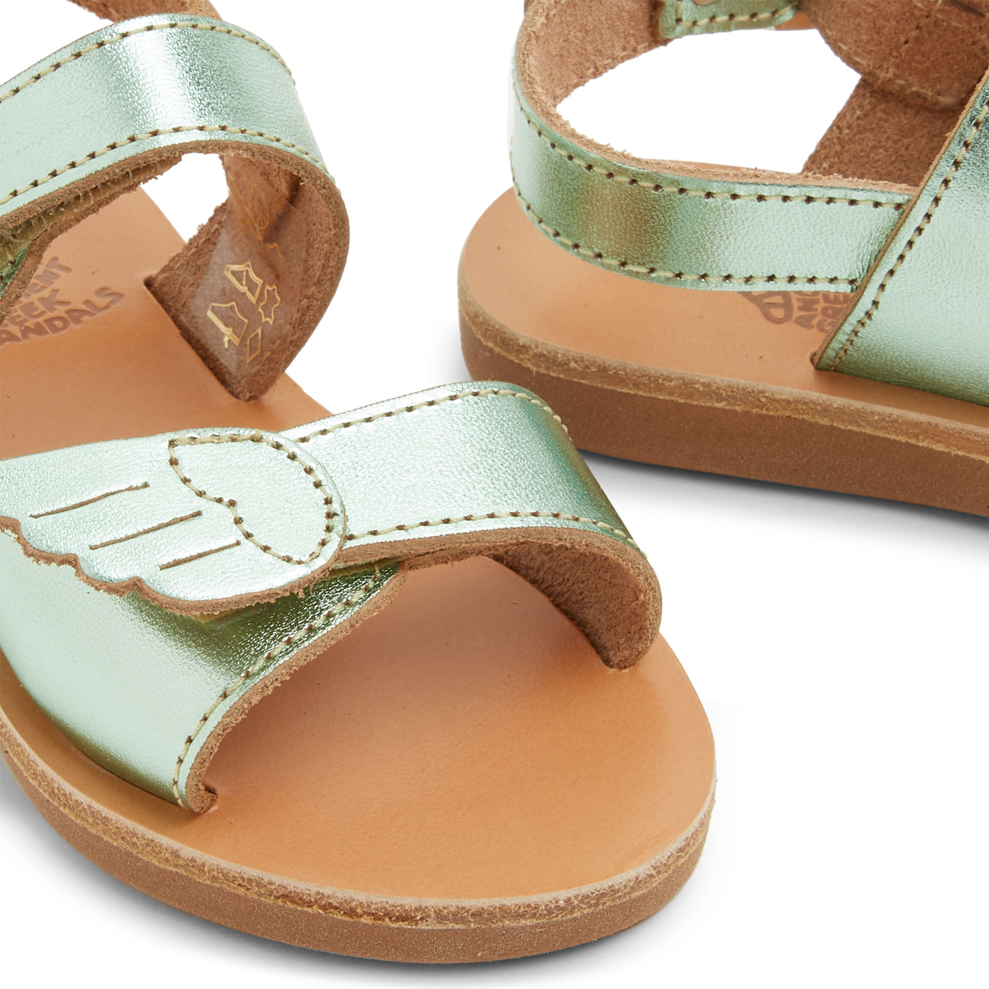 

Little Iliada soft sandals, Green