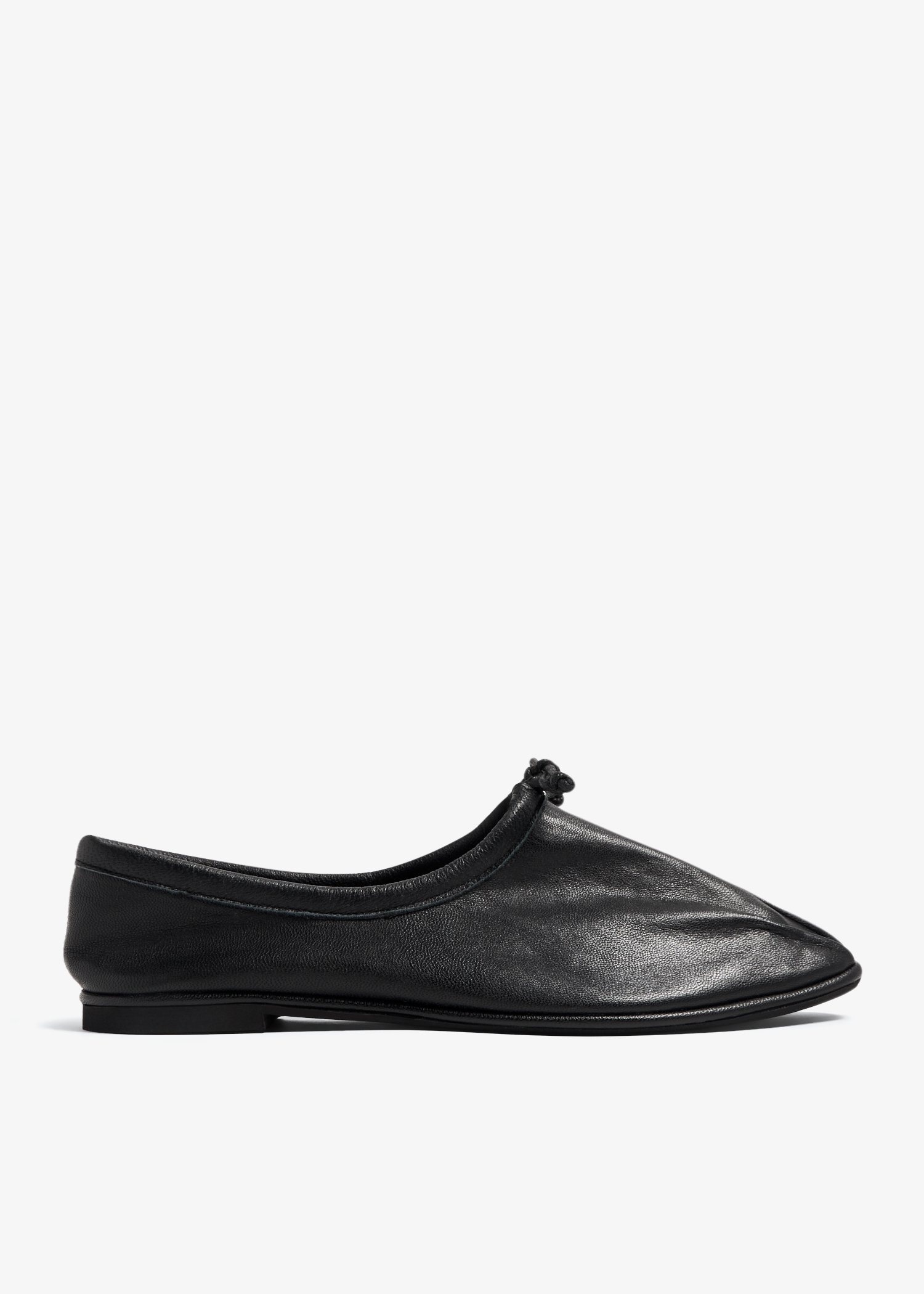 

Squared-tip ballet flats, Black