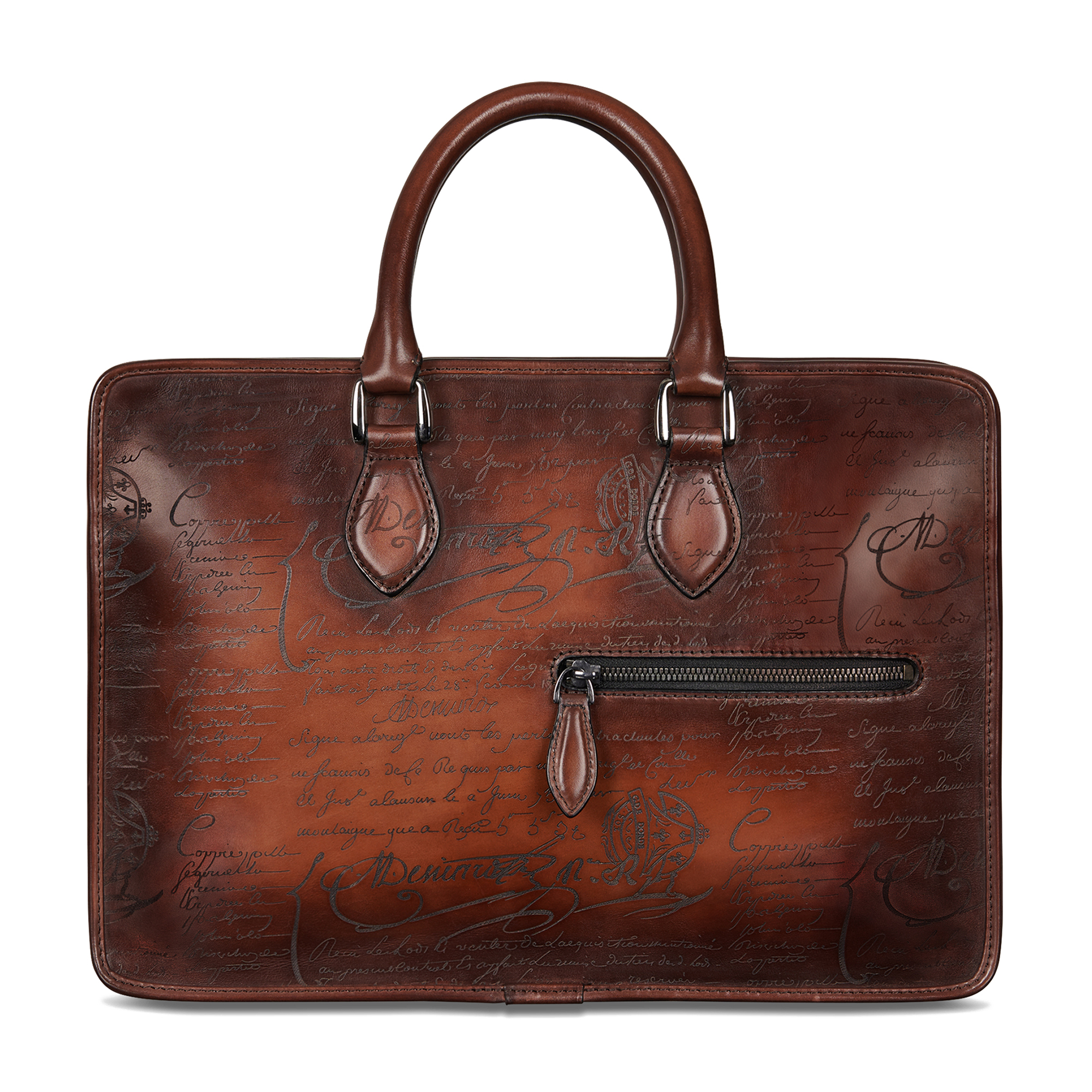 

Un Jour Scritto mini briefcase, Brown