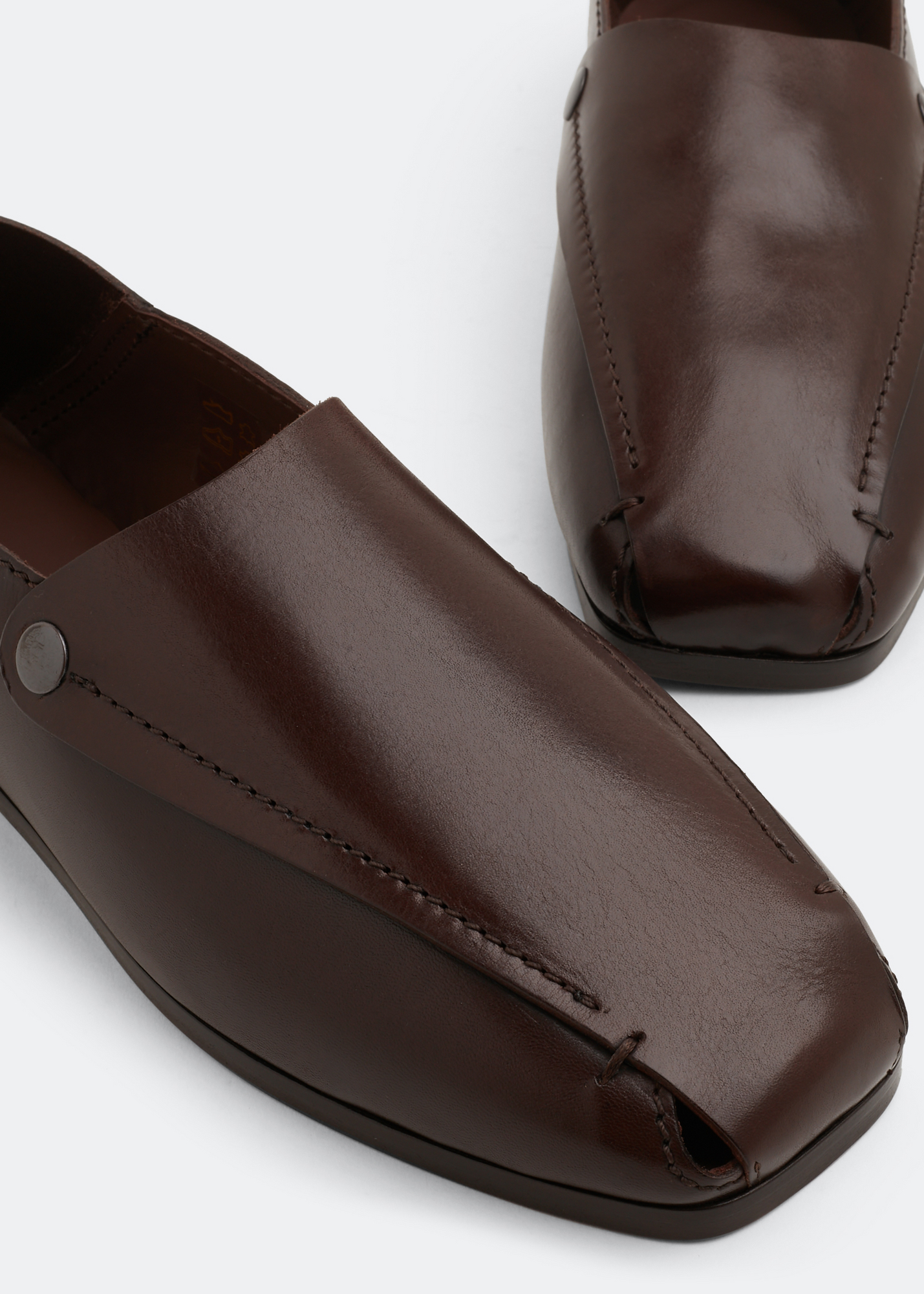 Lemaire Folded mules for Men - Brown in UAE | Level Shoes