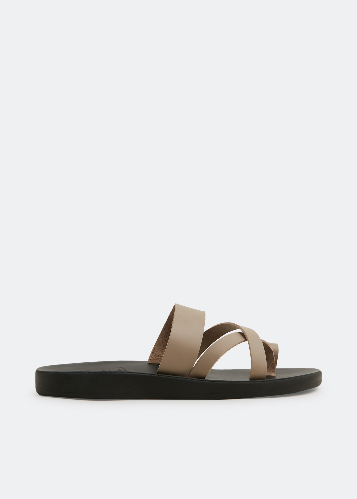 ANCIENT GREEK SANDALS Thais Comfort Terry Slides in Black | Endource