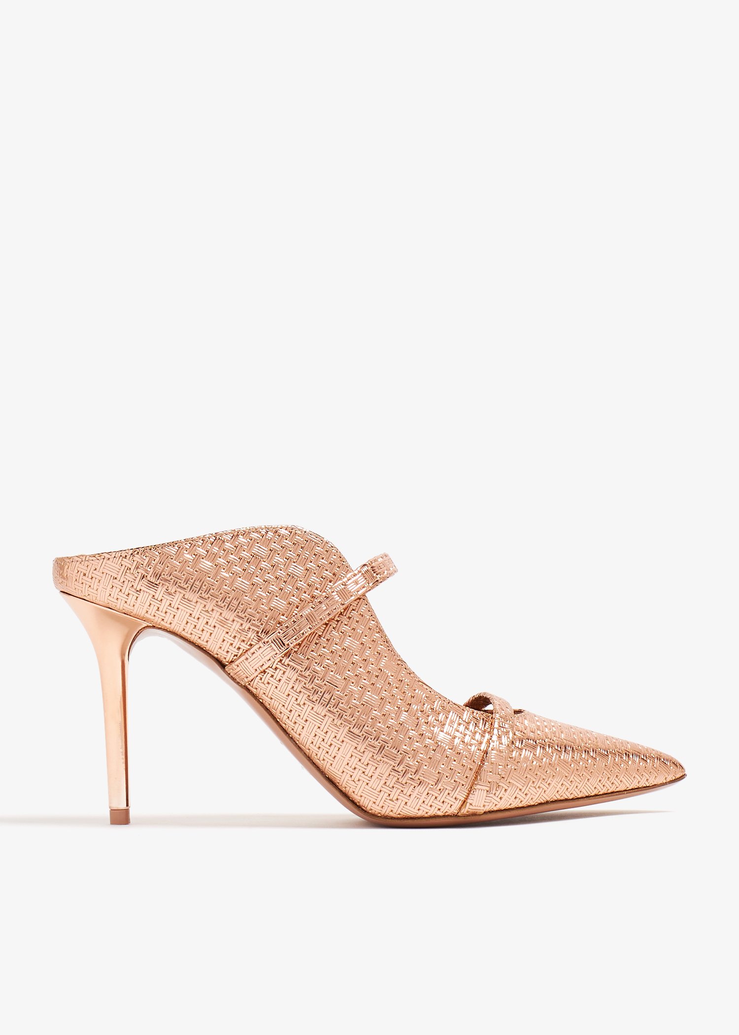 

Maureen 85 mules, Metallic