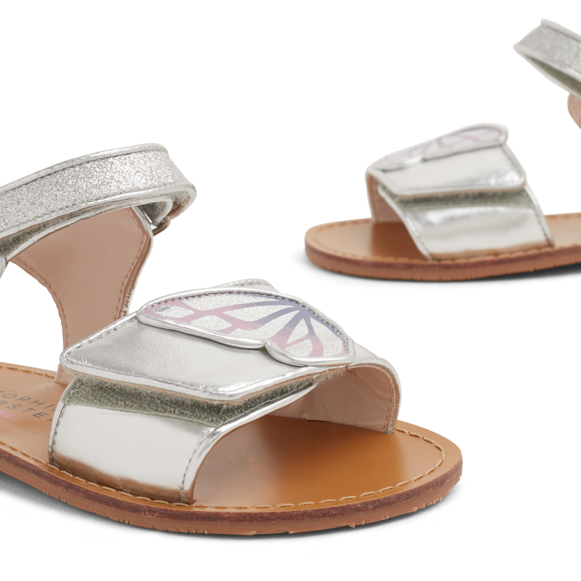 

Butterfly sandals, Silver