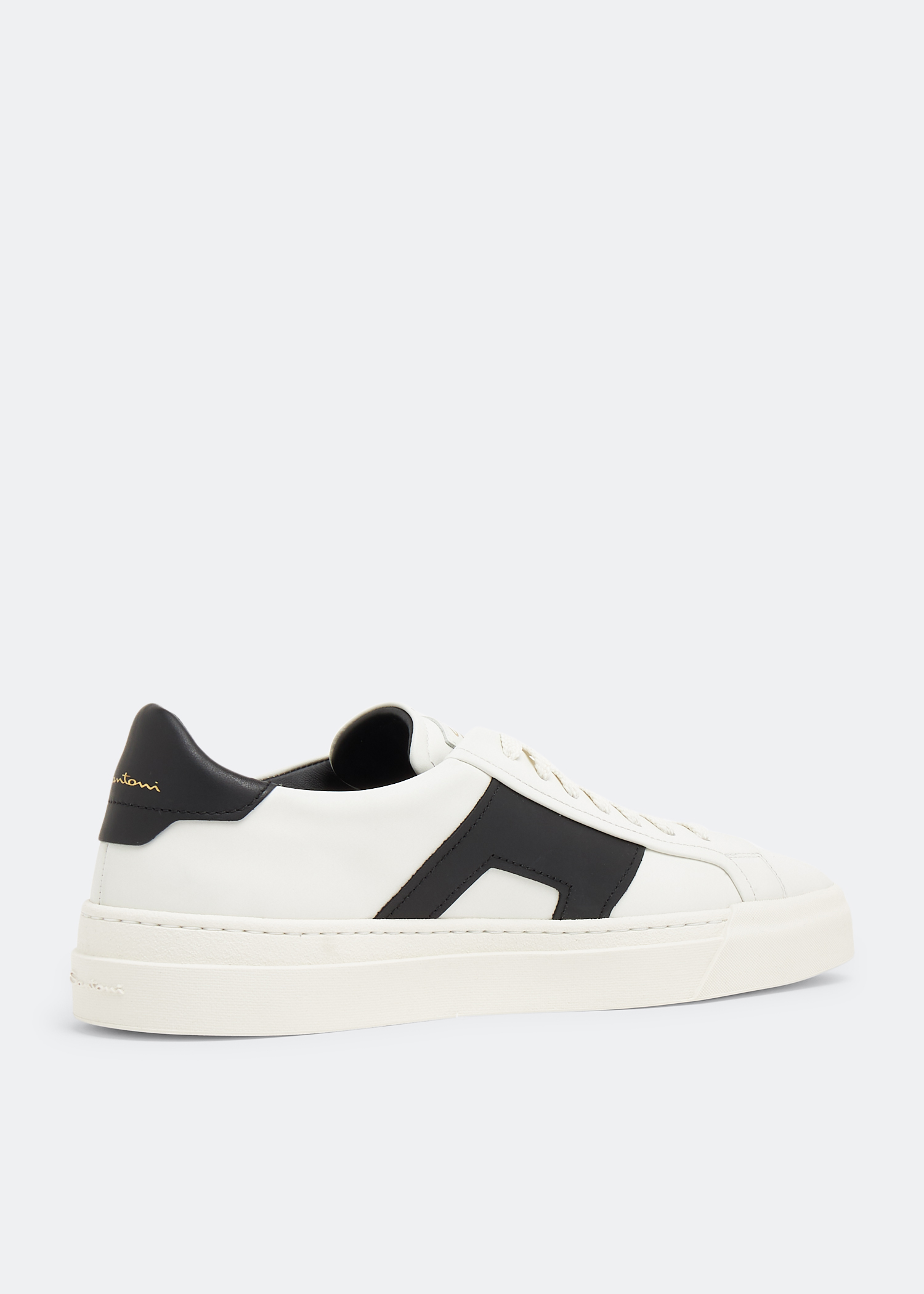 Santoni Double Buckle sneakers for Men - White in KSA | Level Shoes