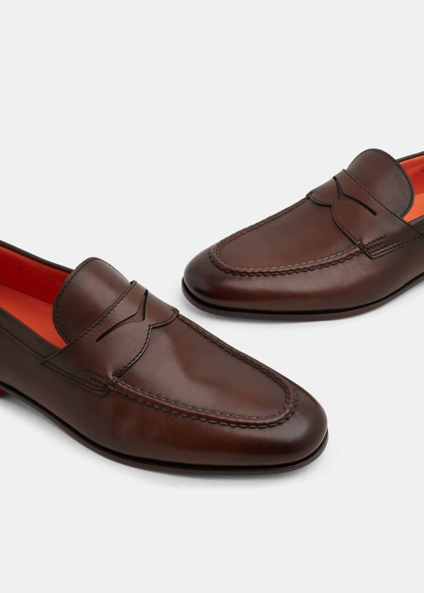 

Penny leather loafers, Brown