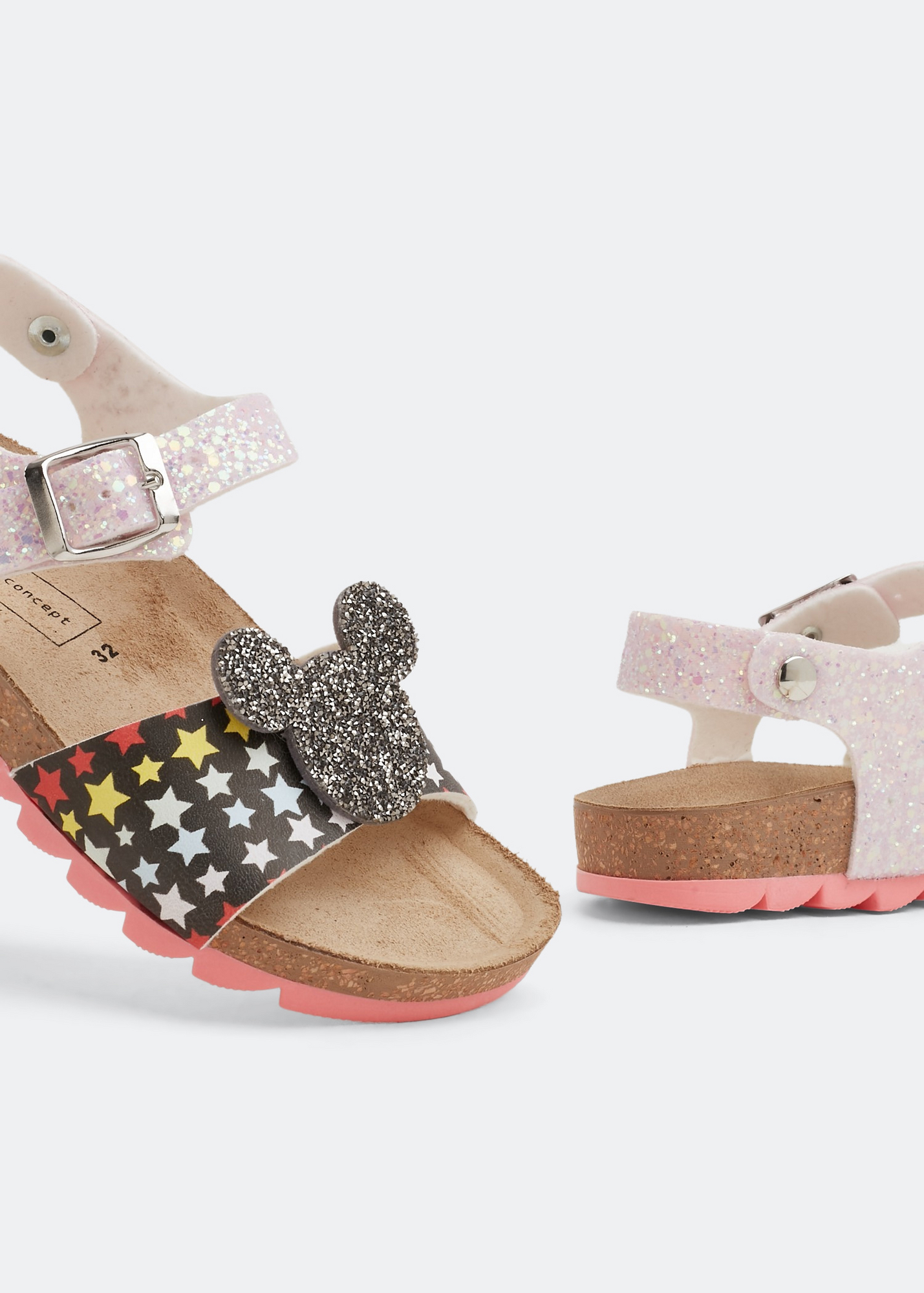 

x Disney leather sandals, Pink