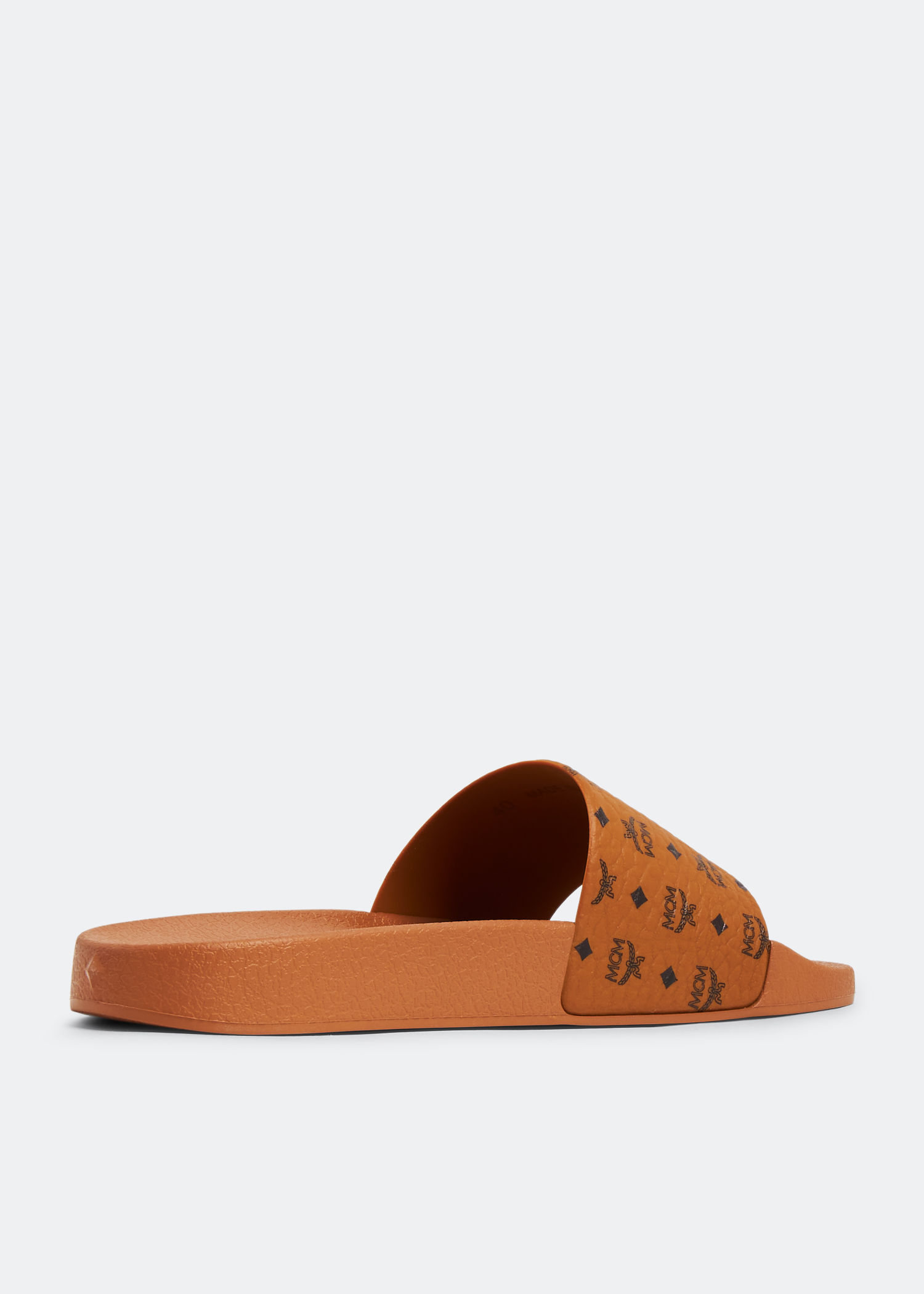 MCM Monogram slides for Women Brown in UAE Level Shoes