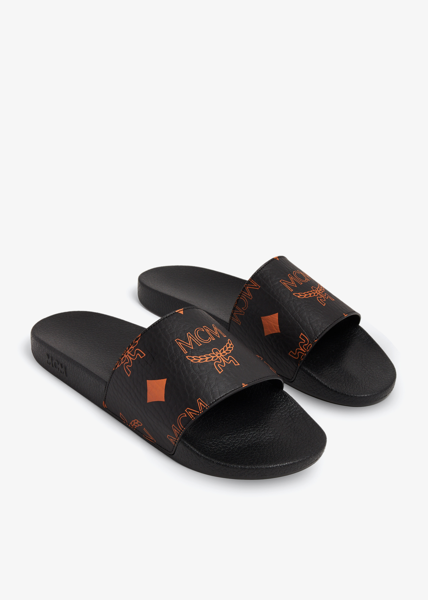 Red and cheap black mcm slides