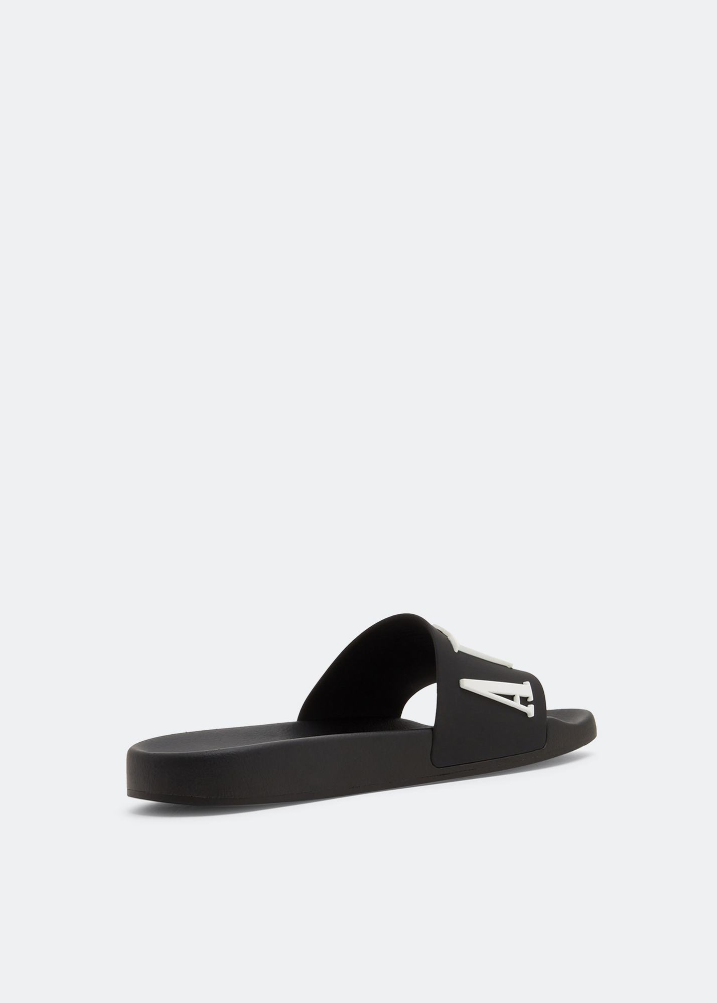 Amiri Logo pool slides for Men - Black in UAE | Level Shoes