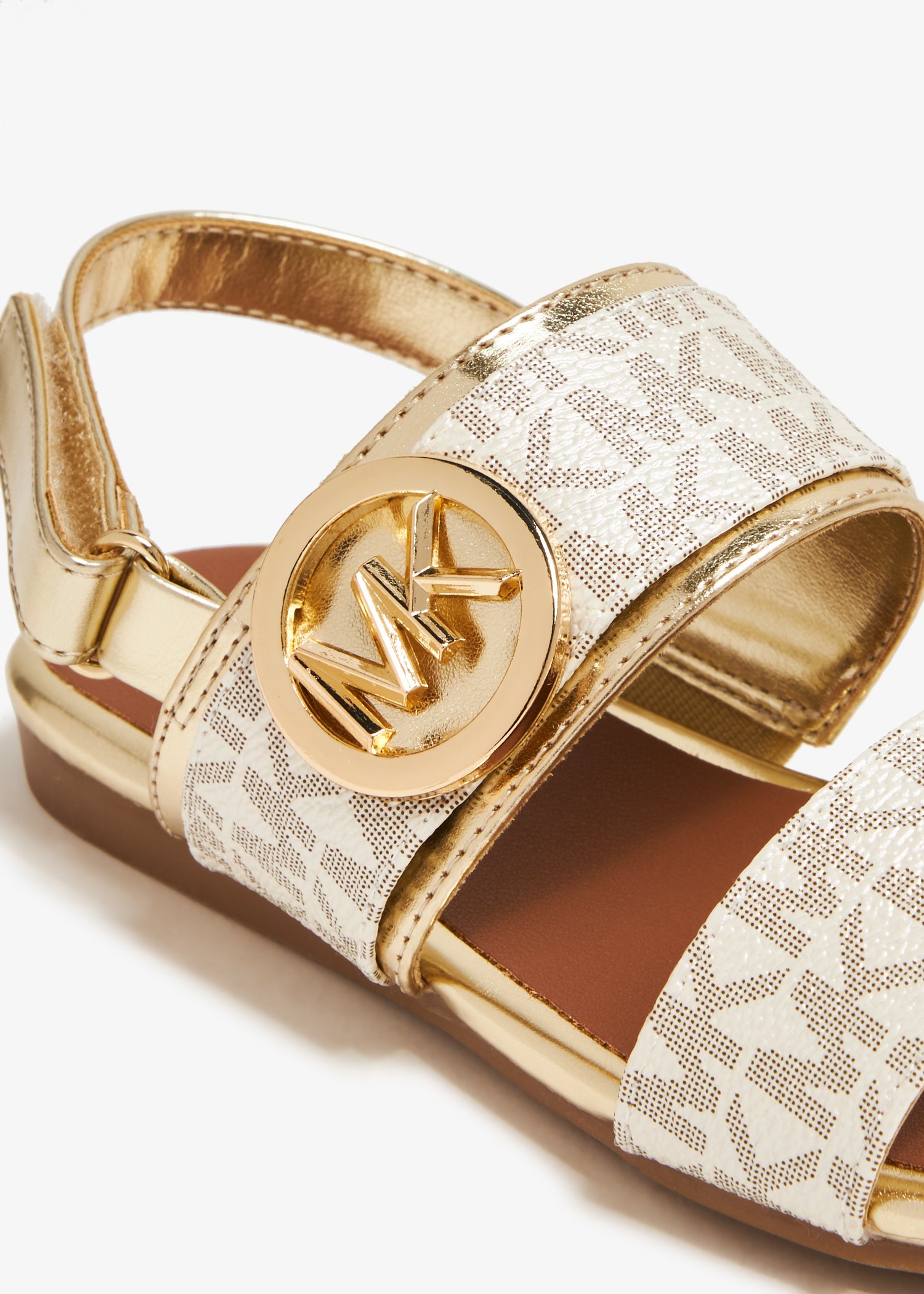 Michael Kors Sydney Kenzie 2 sandals for Girl - Gold in UAE 