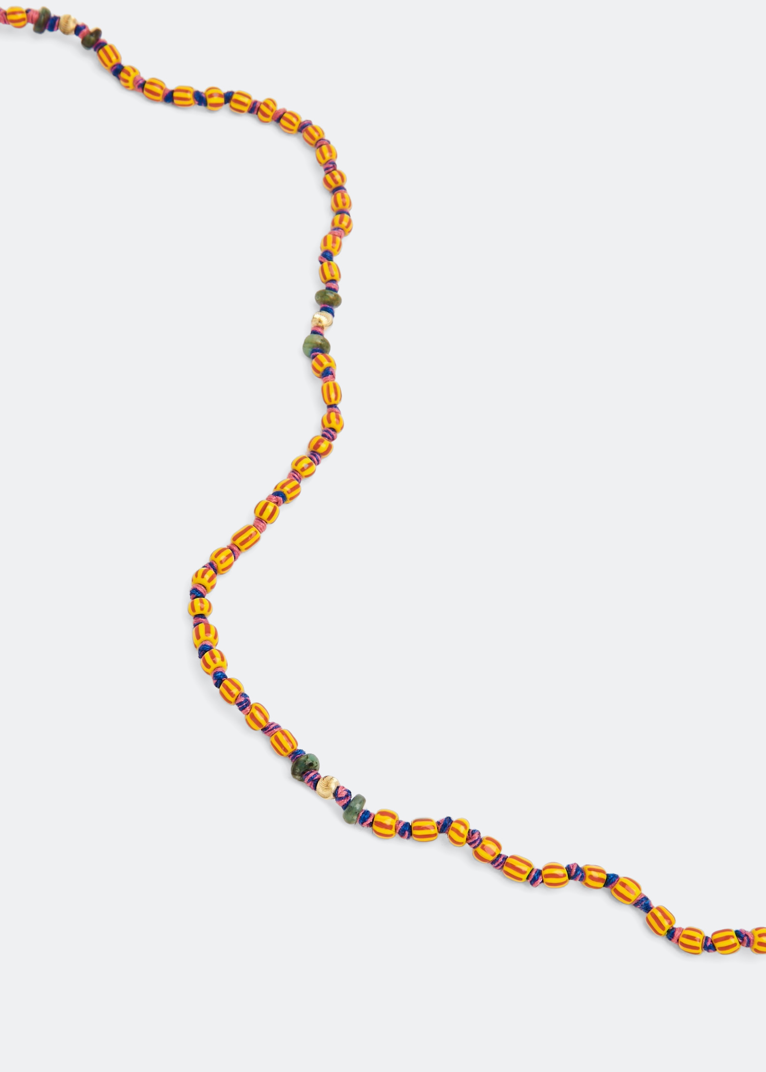 

Mauli Ghana beads necklace, Multi-coloured