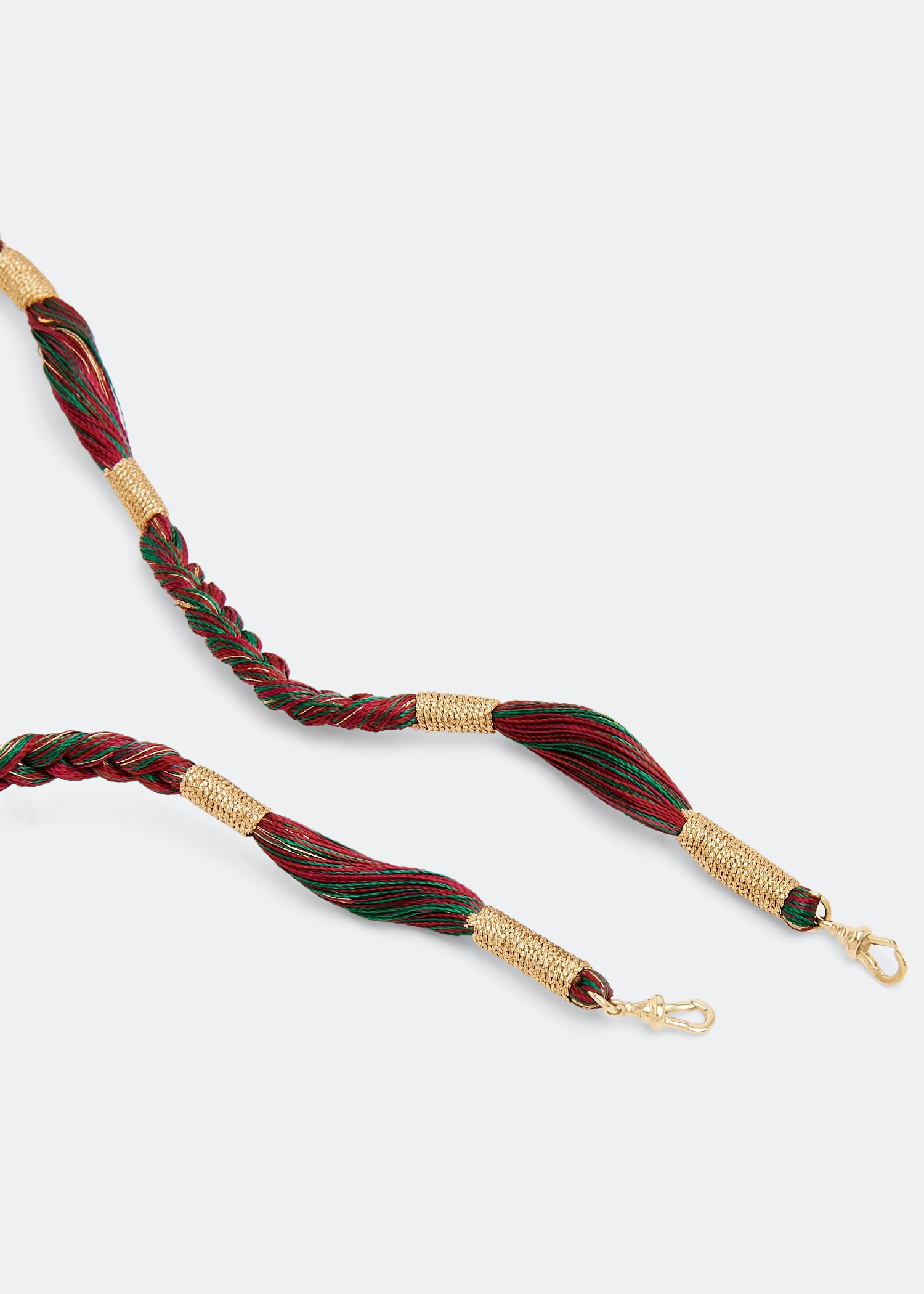 

Rathi Corde burgundy necklace, Gold