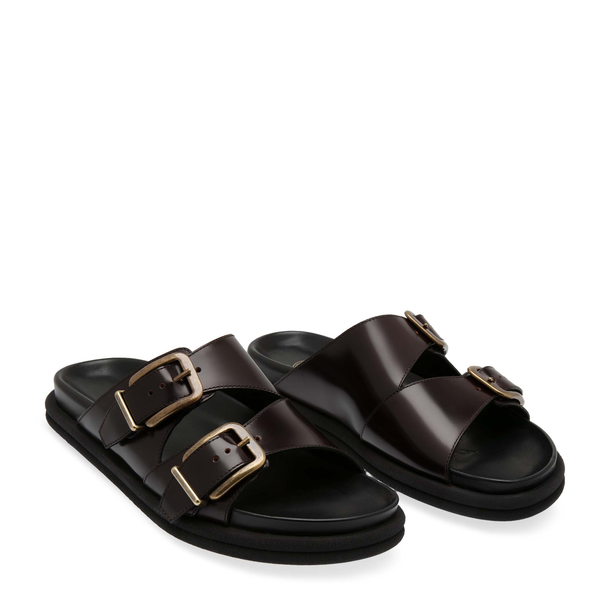 

Leather sandals, Brown