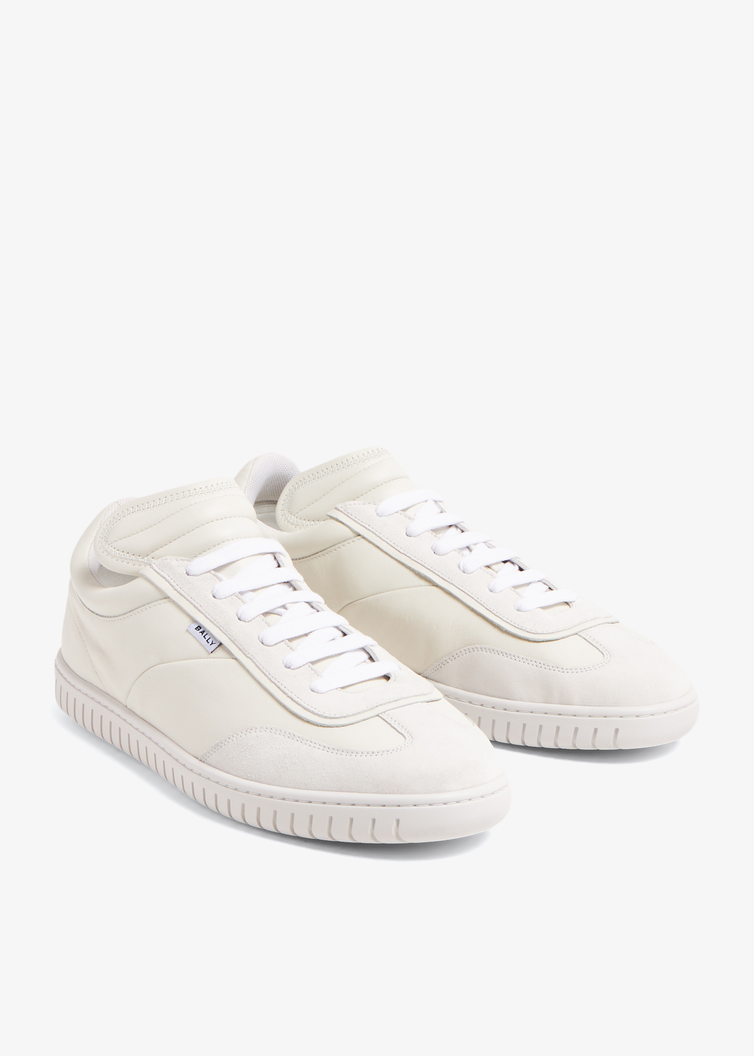 All white bally shoes sale