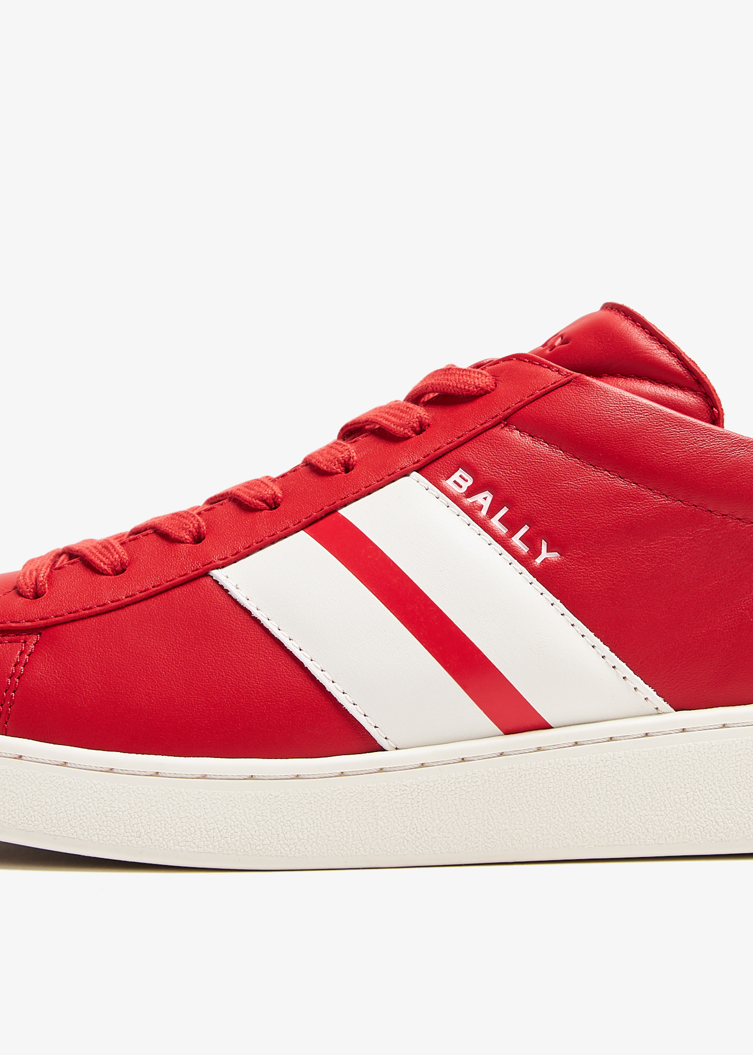 Bally red high top sneakers best sale