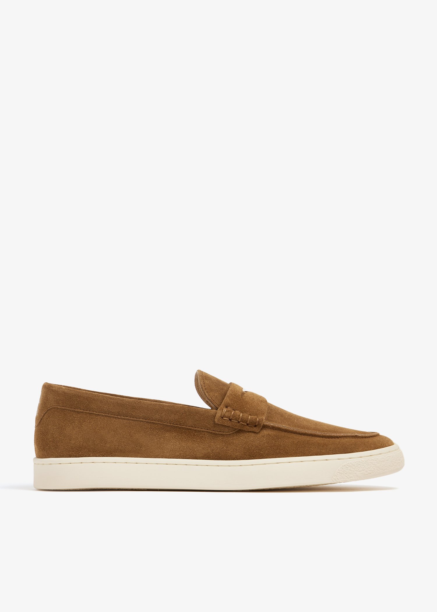 

Suede penny loafers, Brown