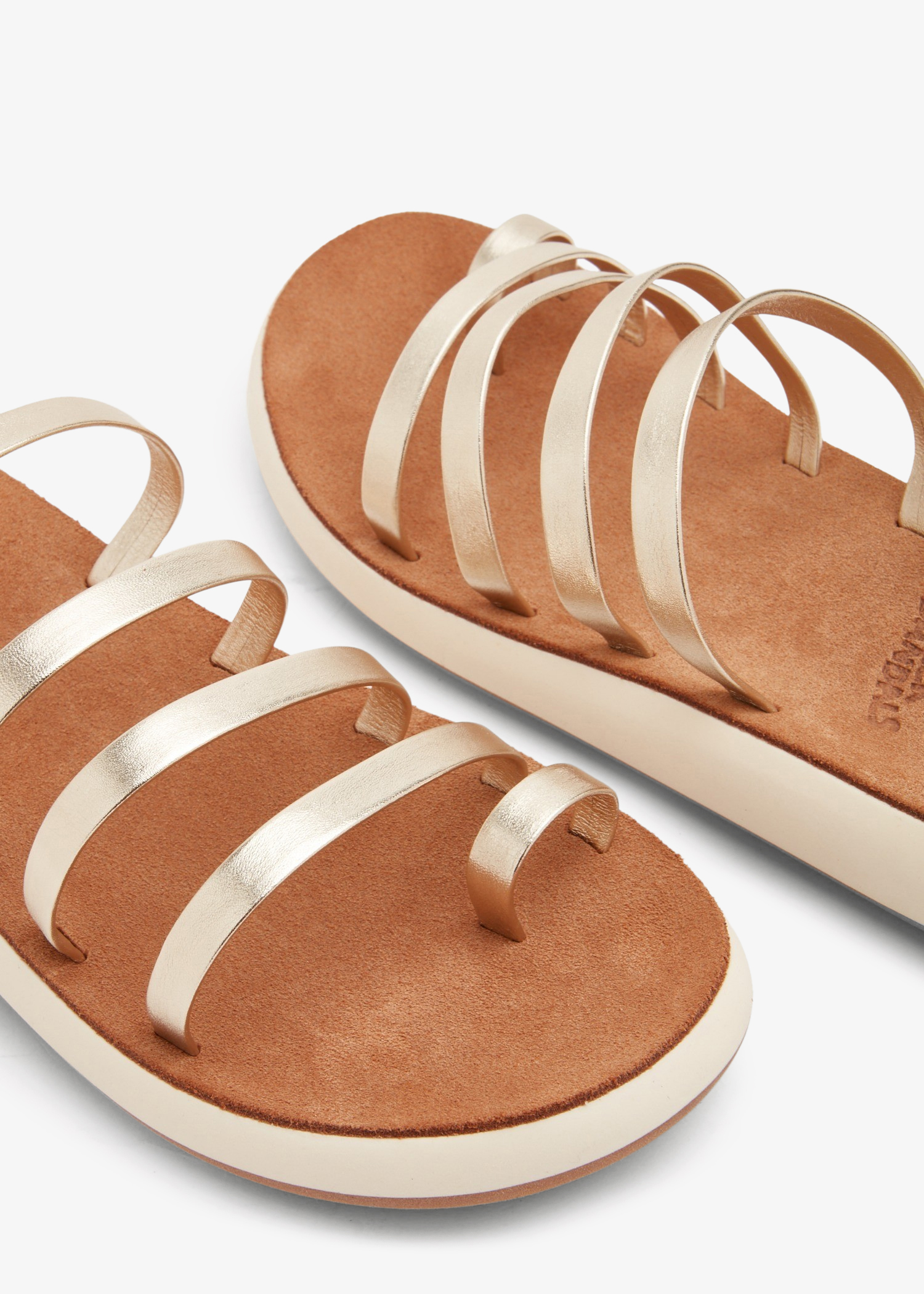 Ancient Greek Sandals Niki slides for Women Gold in UAE Level