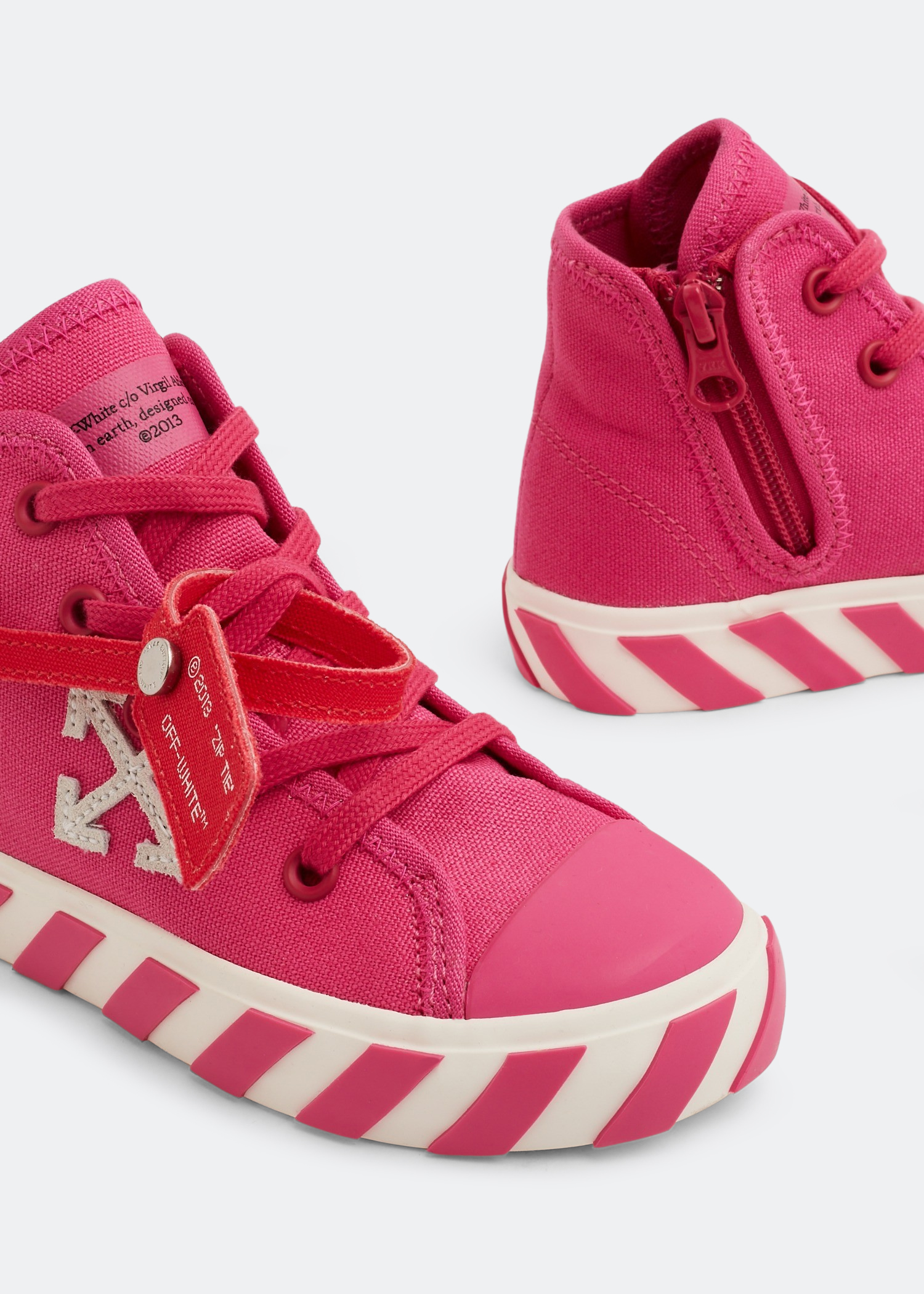 

High Vulcanised sneakers, Pink