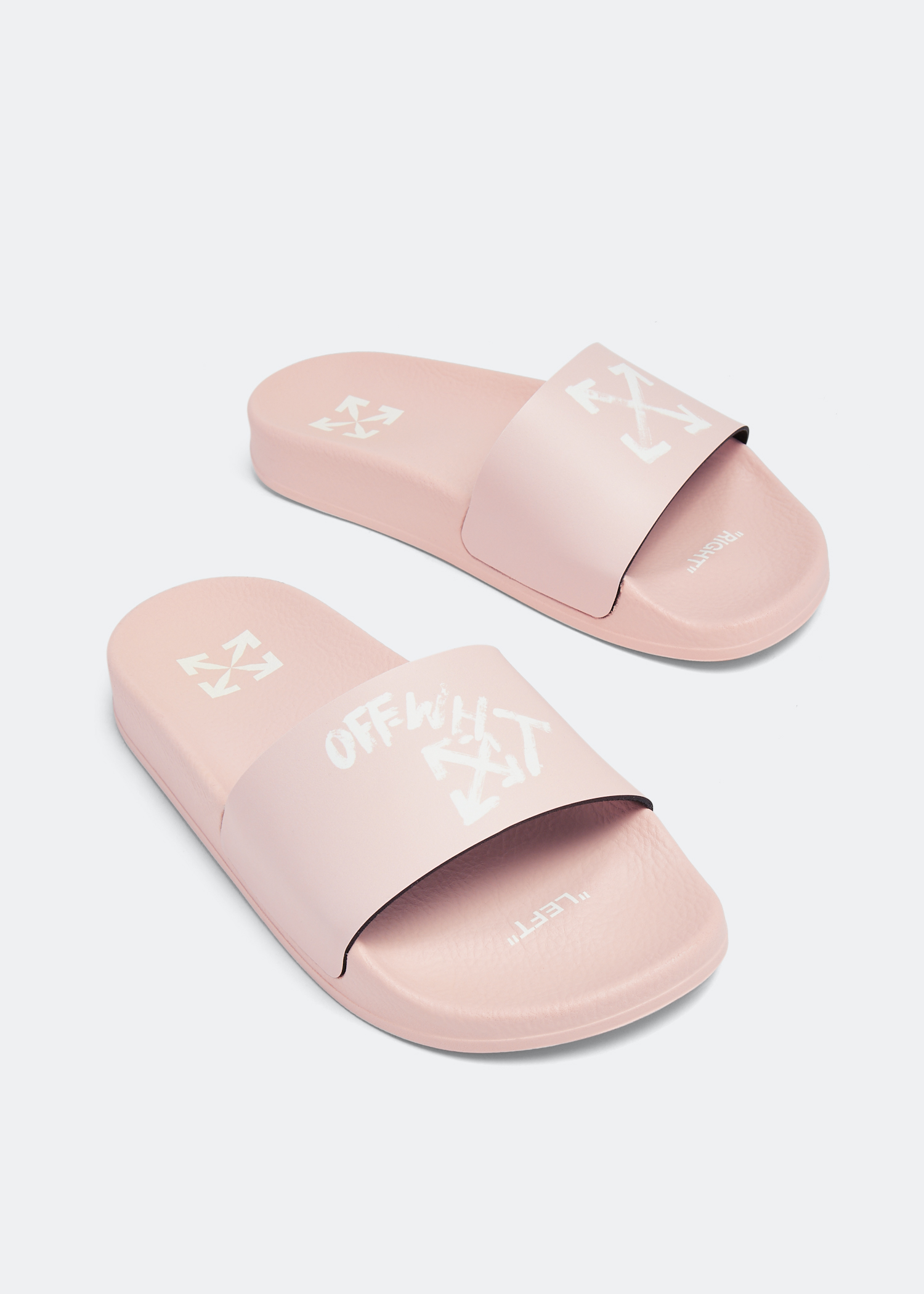 Off white pool slides new arrivals