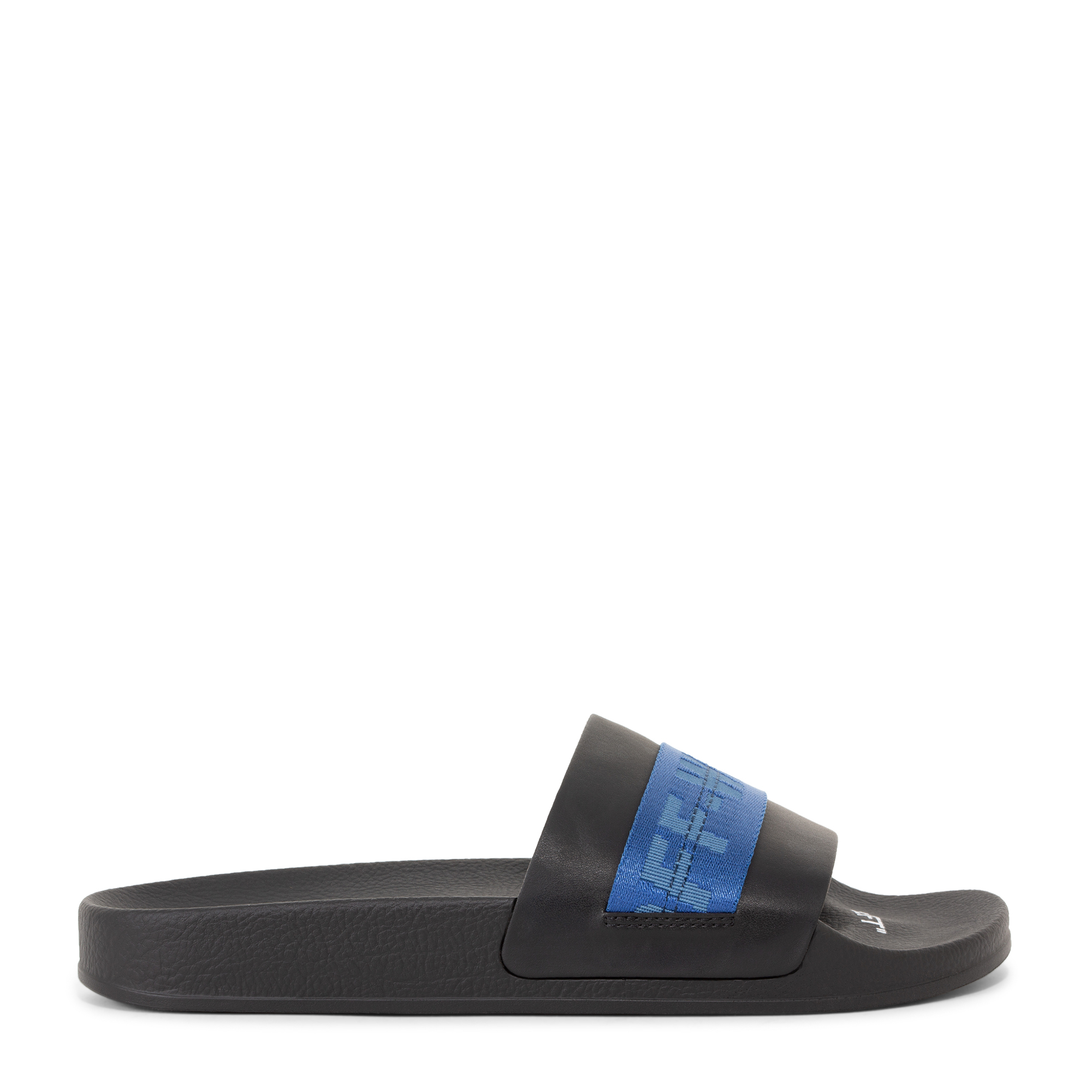 Off White Industrial slides for Men Black in UAE Level Shoes