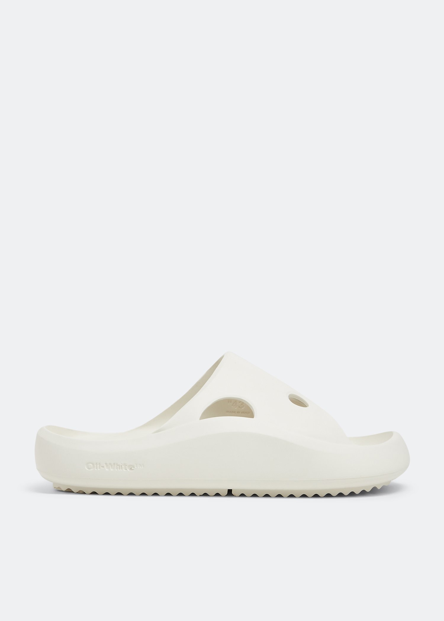 Off-White Meteor slides for Men - White in KSA | Level Shoes