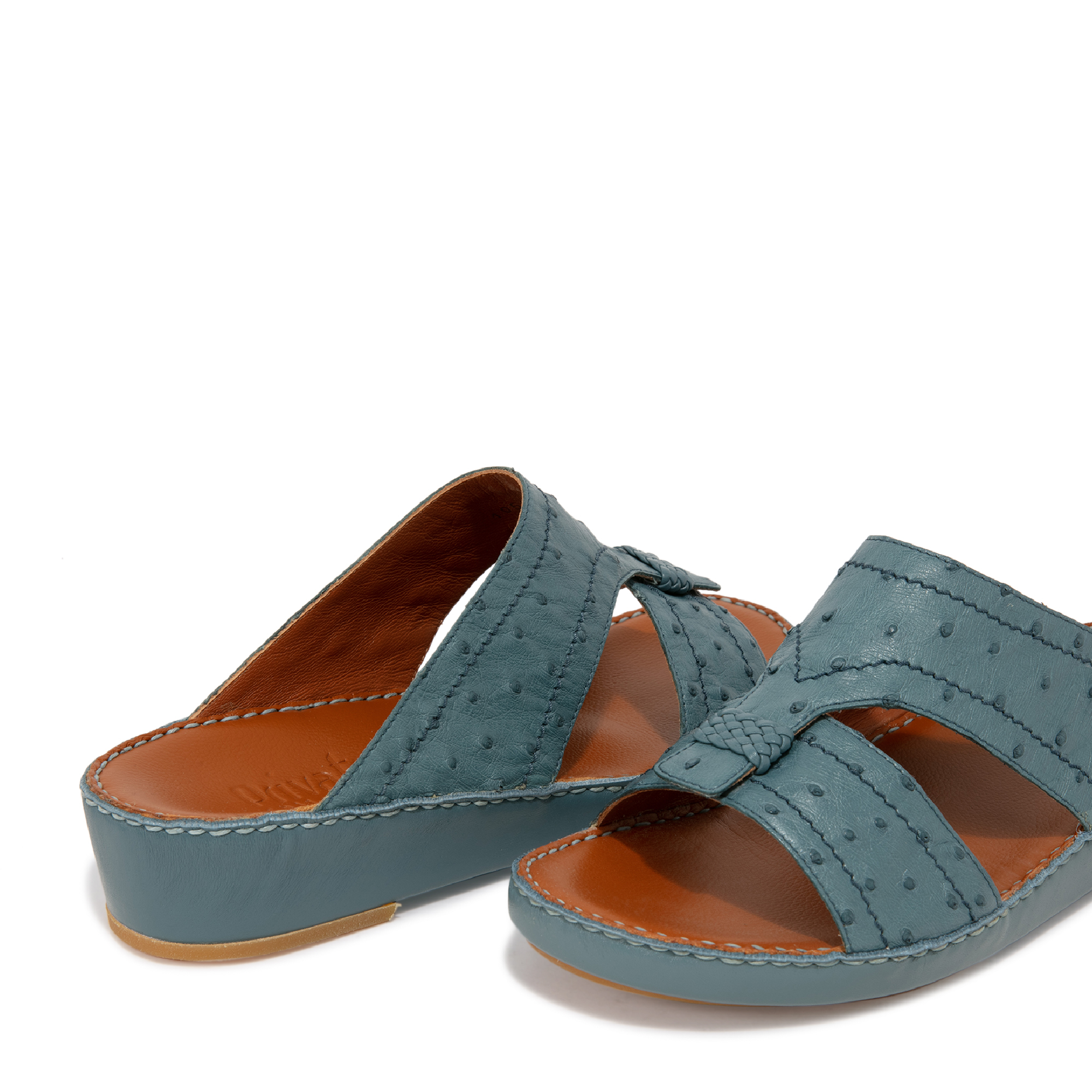 

Clessidra Ostrich sandals, Blue