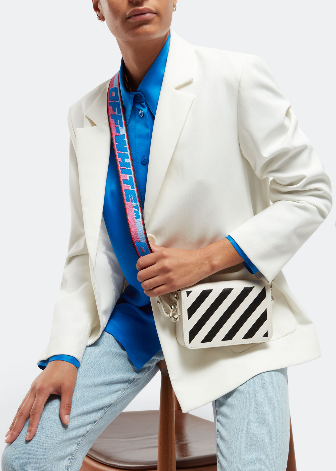 

Binder mini crossbody bag, White