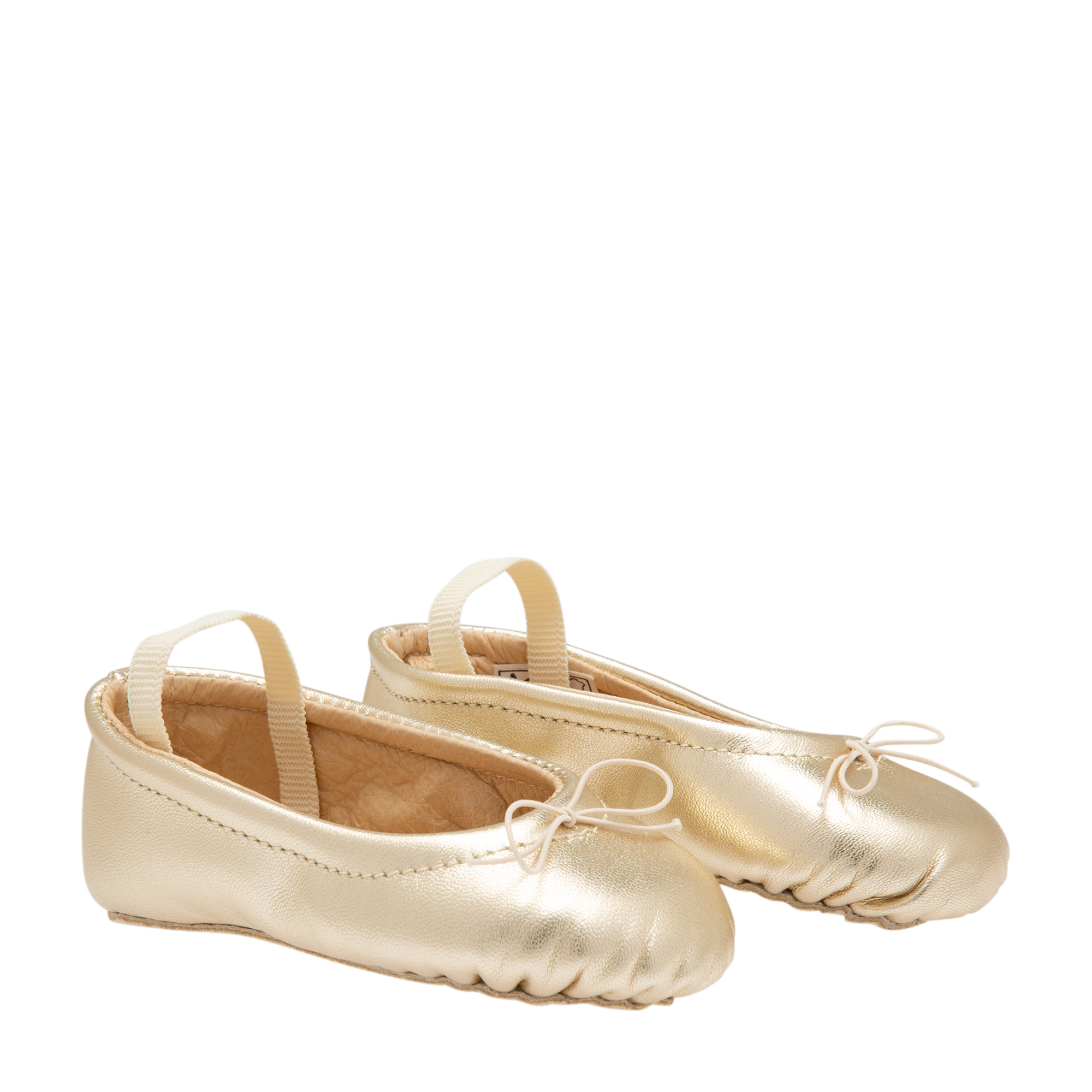 

Pampered ballet flats, Gold