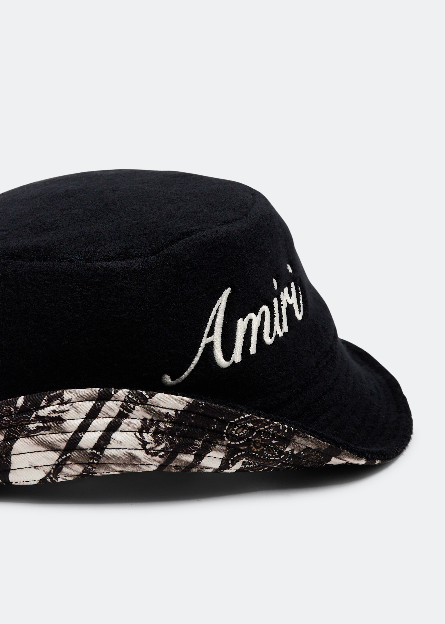 AMIRI Bandana reversible bucket hat for Men - Black in UAE | Level