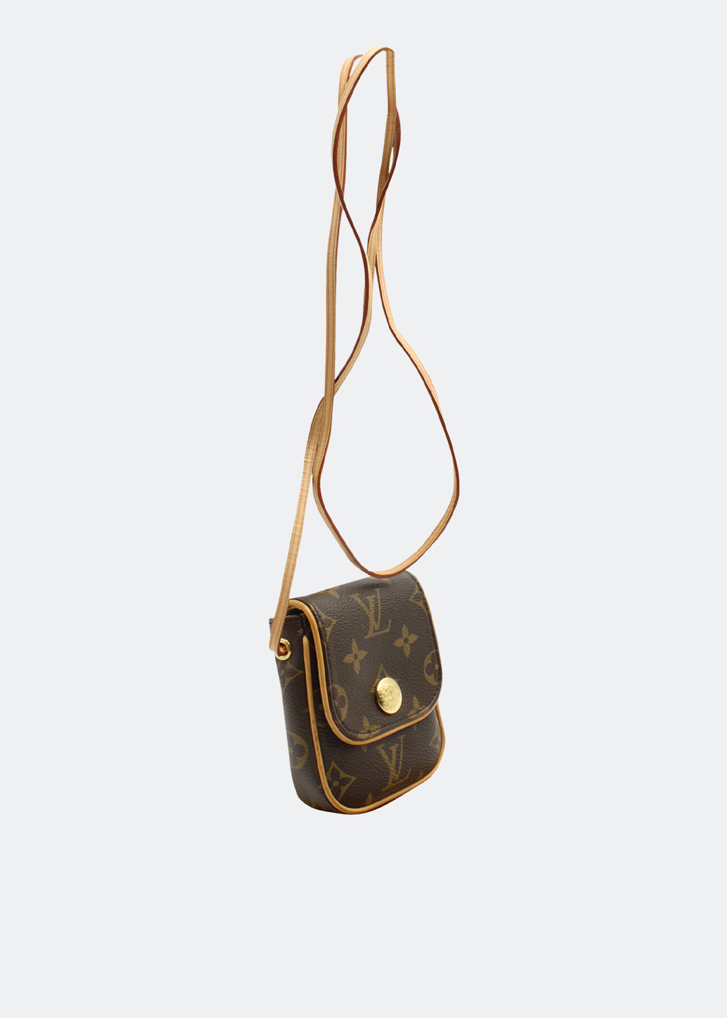 Louis Vuitton Cancun Brown Canvas Clutch Bag (Pre-Owned)