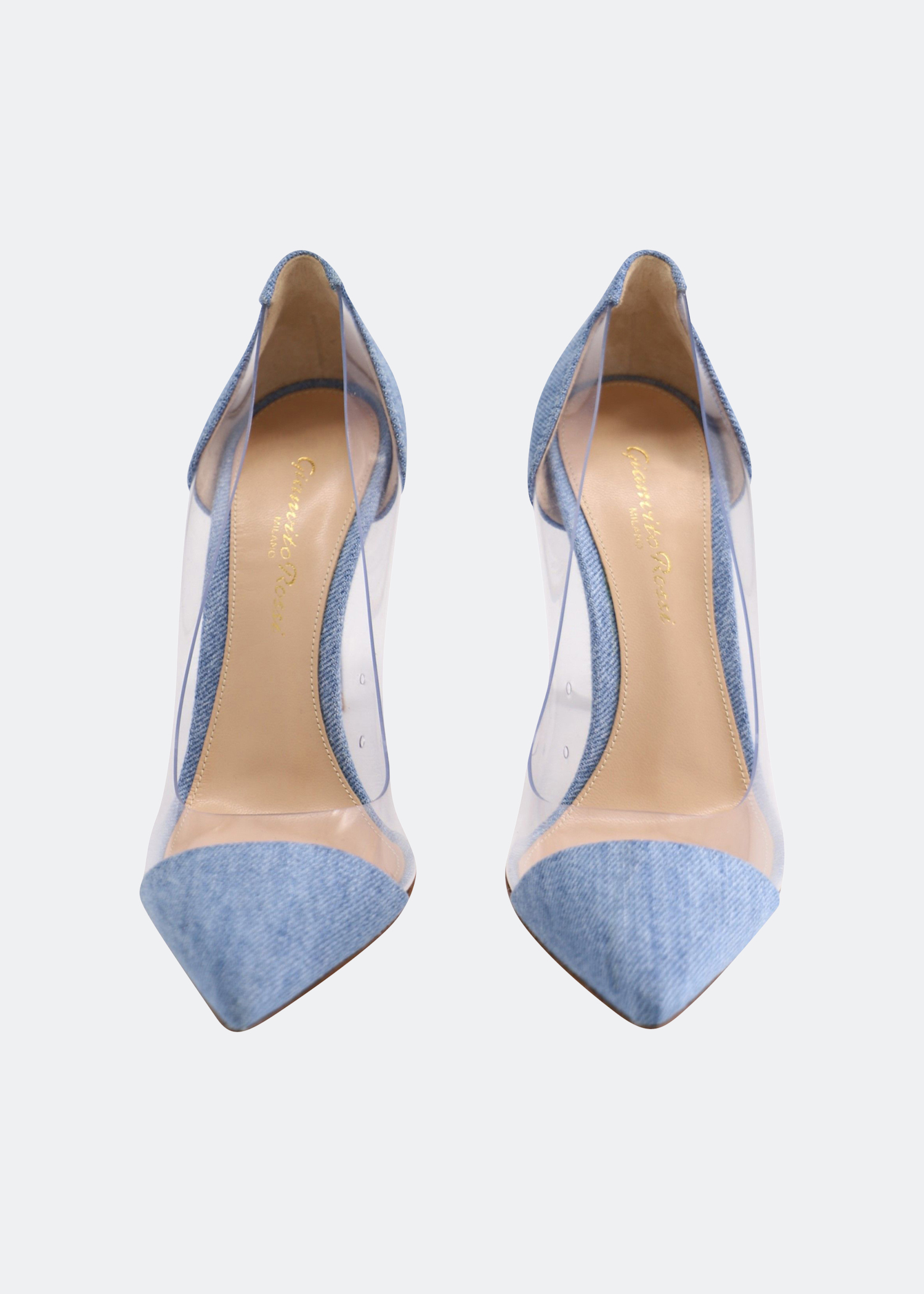 

Plexi denim pumps, Blue