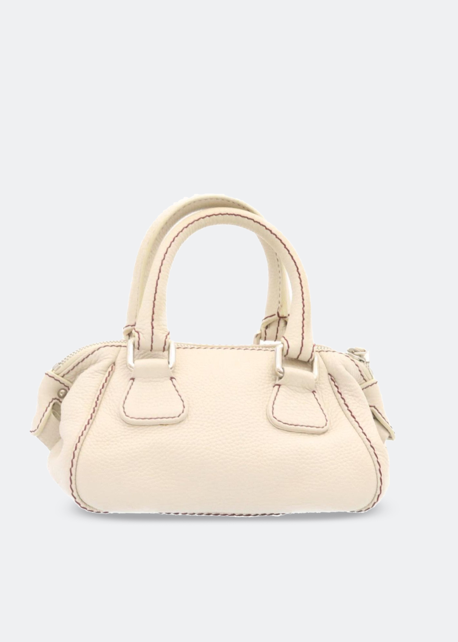 

Logo Fringe handbag, Beige