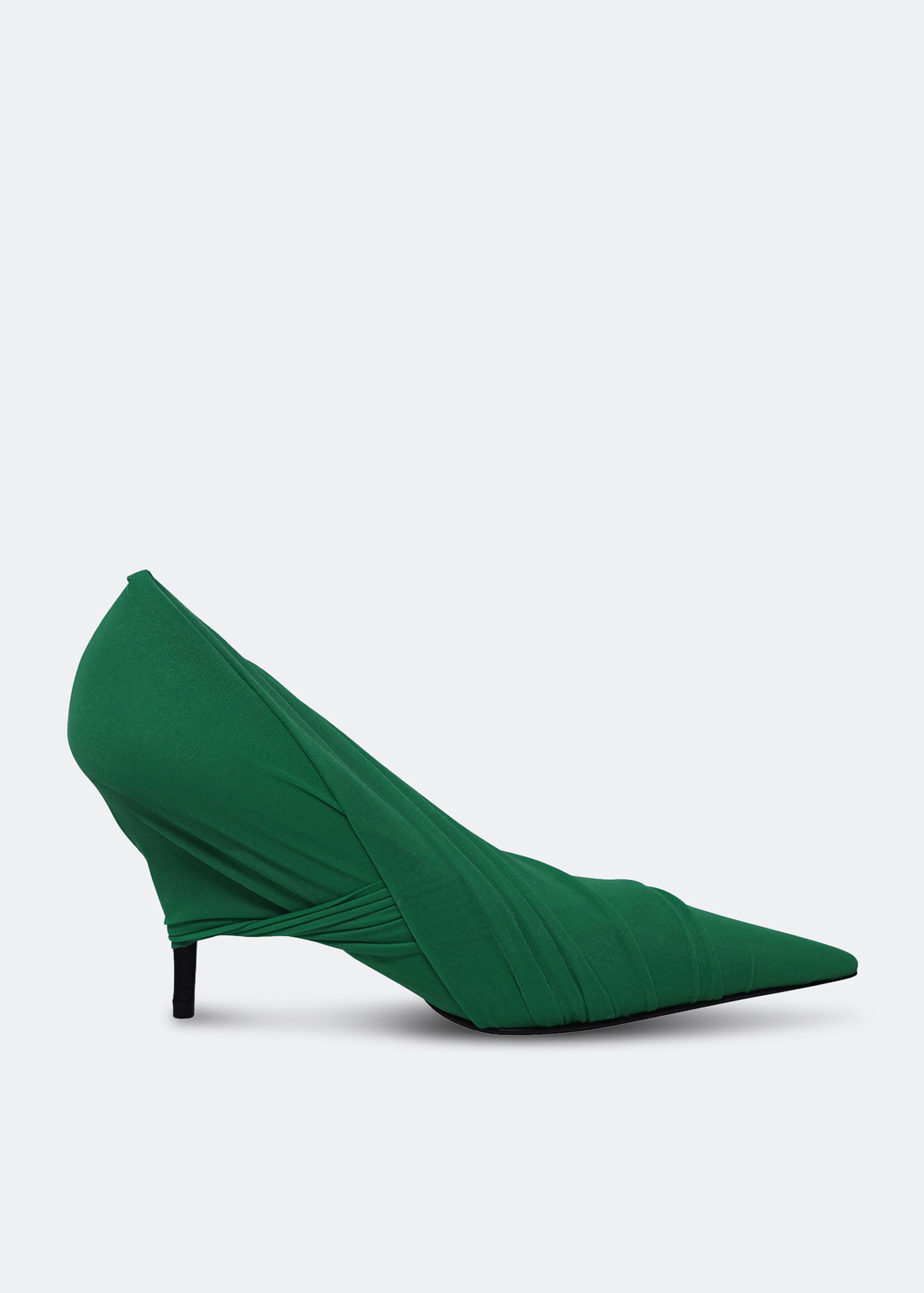 Balenciaga green sales lace heels